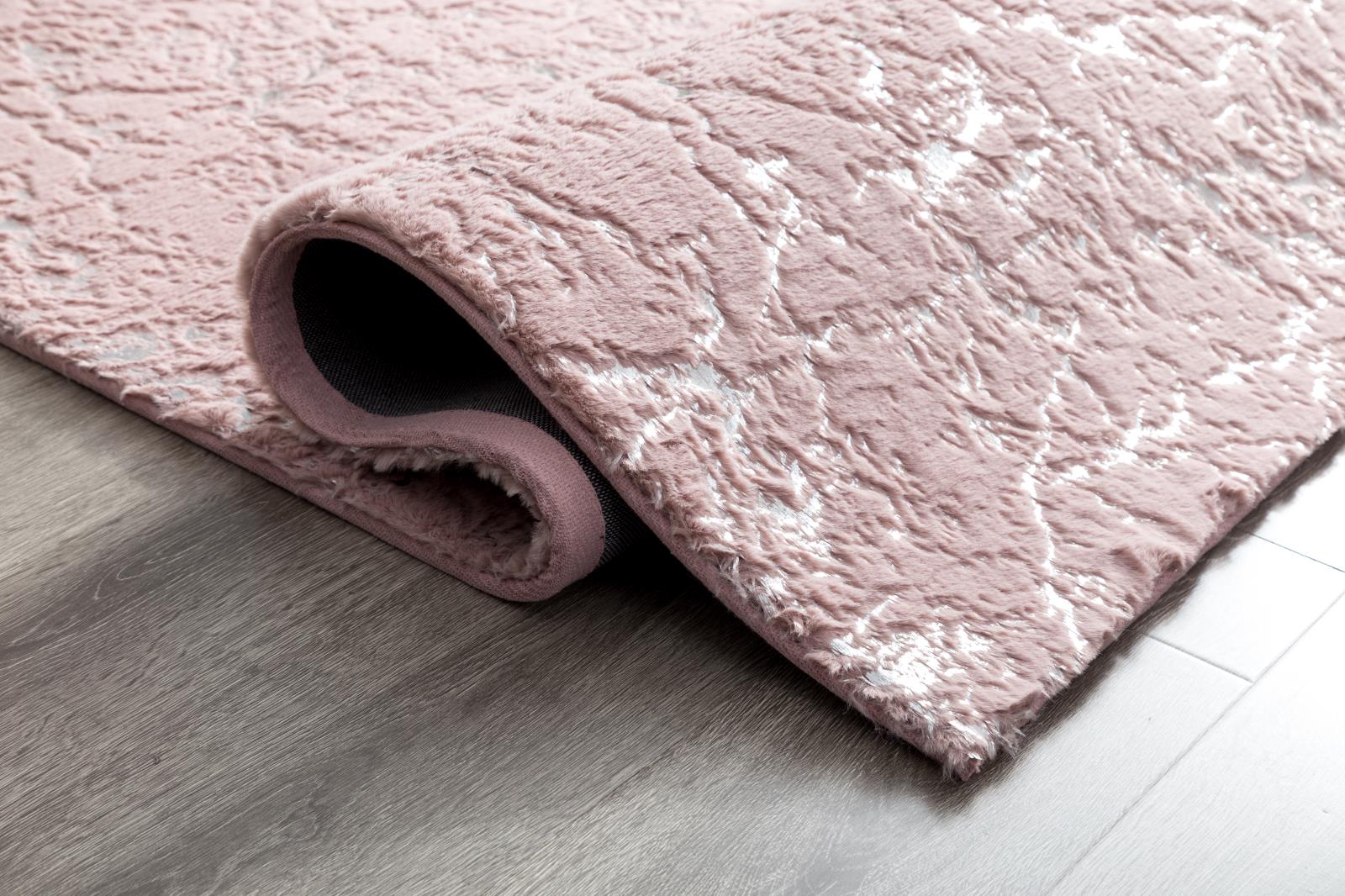 Chryso CH01 Pink Shag Rug — view 6