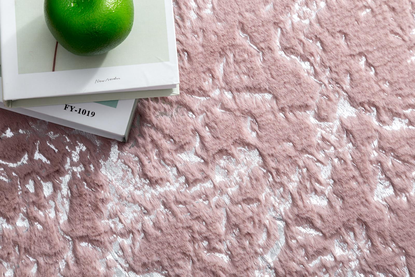 Chryso CH01 Pink Shag Rug — view 3