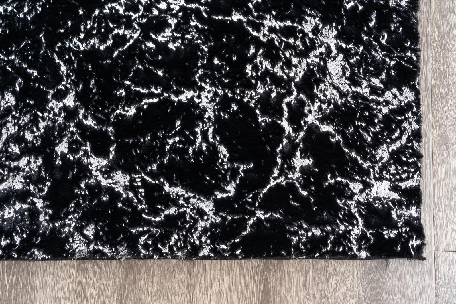 Chryso CH02 Black Shag Rug — view 4