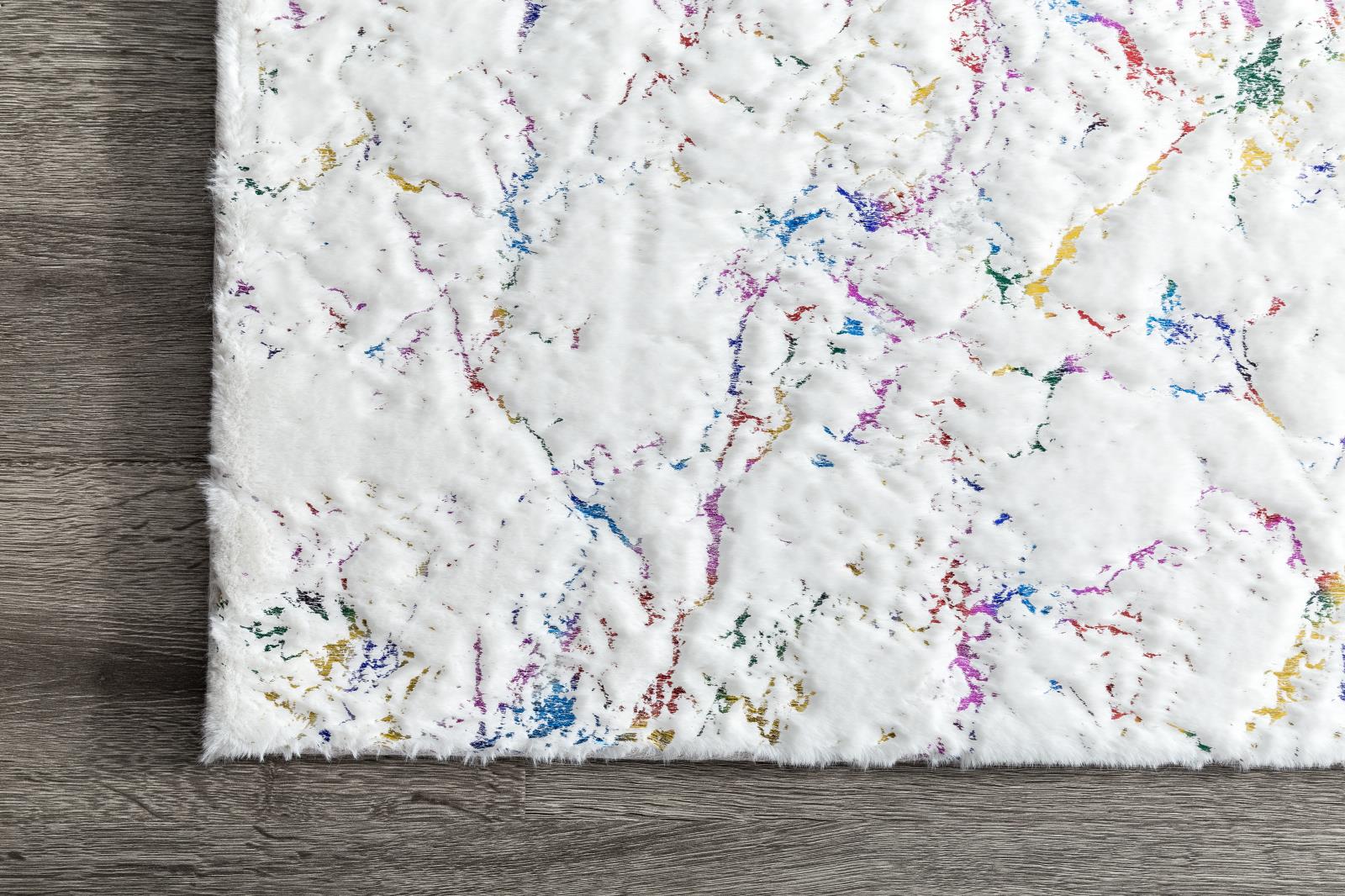 Chryso CH03 White Shag Rug — view 6