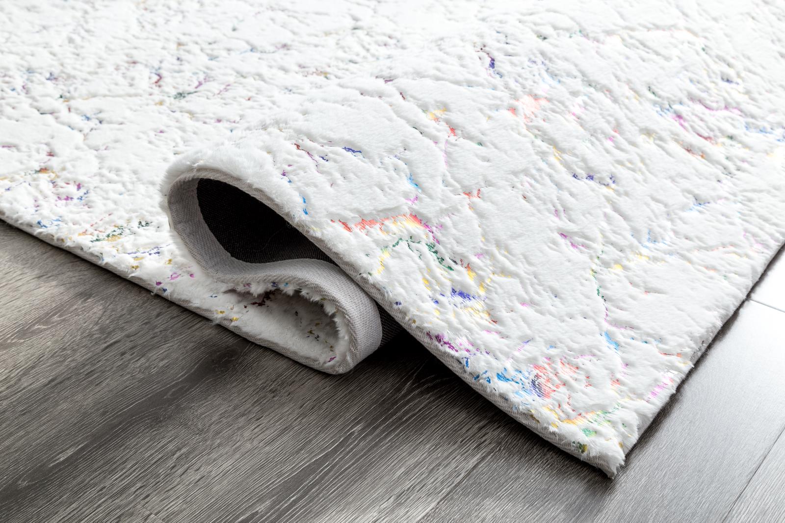 Chryso CH03 White Shag Rug — view 4