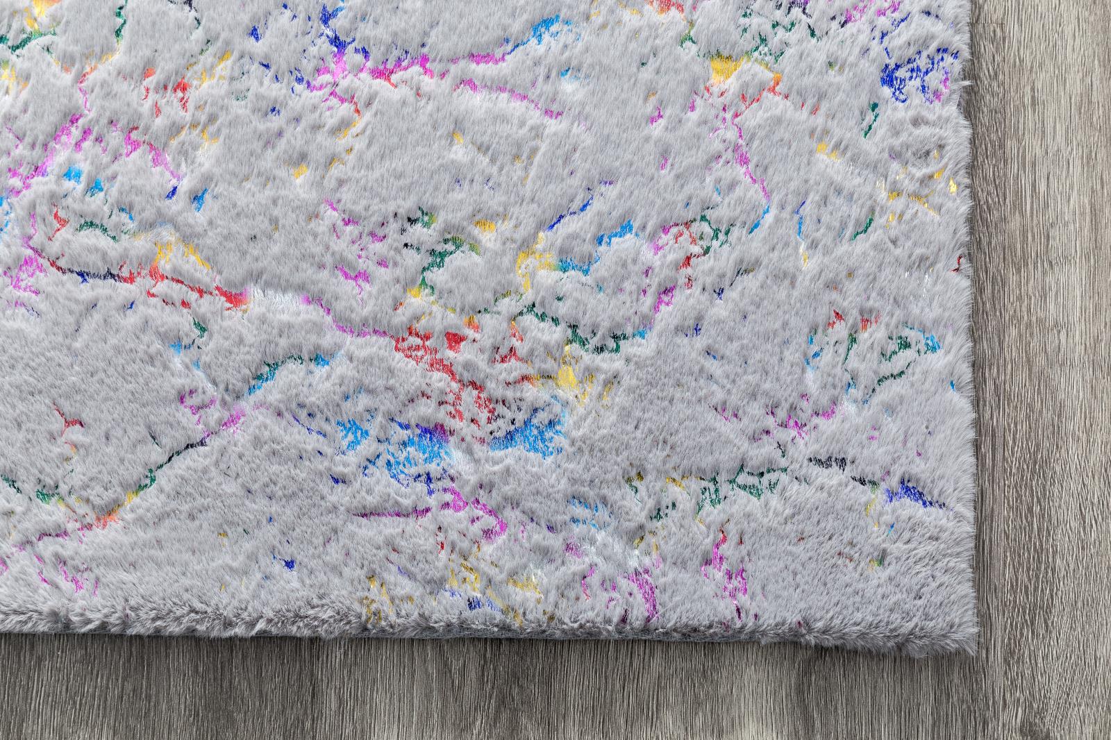 Chryso CH04 Gray Shag Rug — view 6