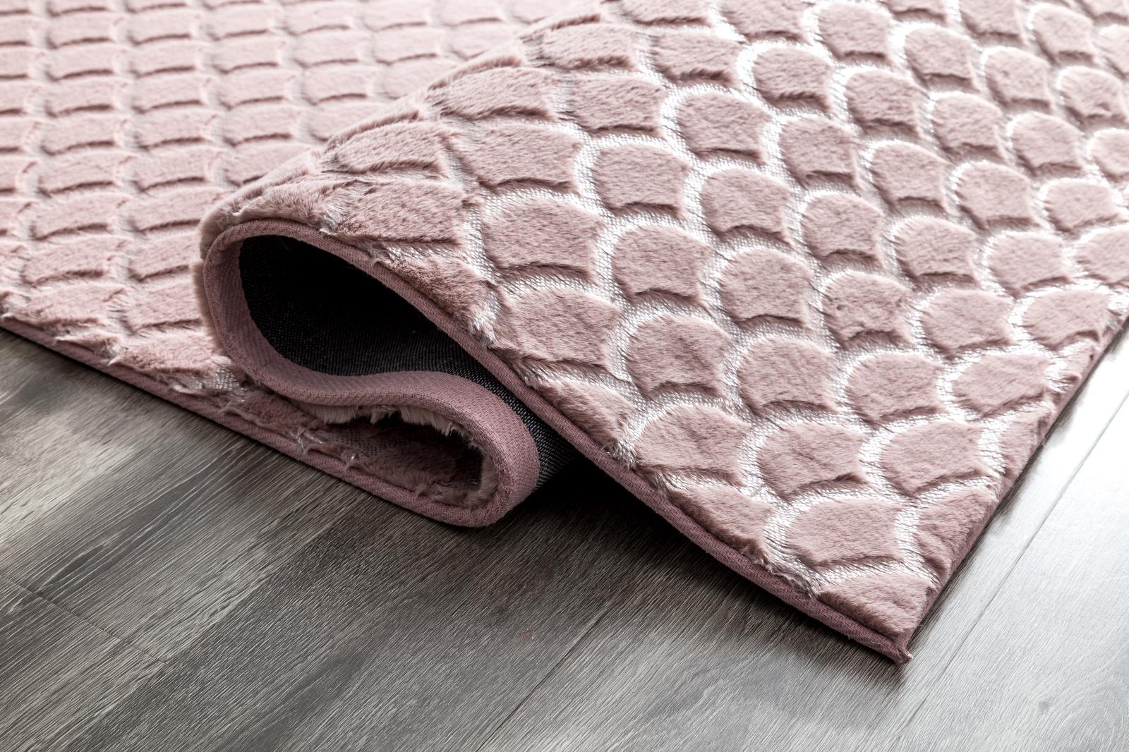 Chryso CH10 Pink Shag Rug — view 5