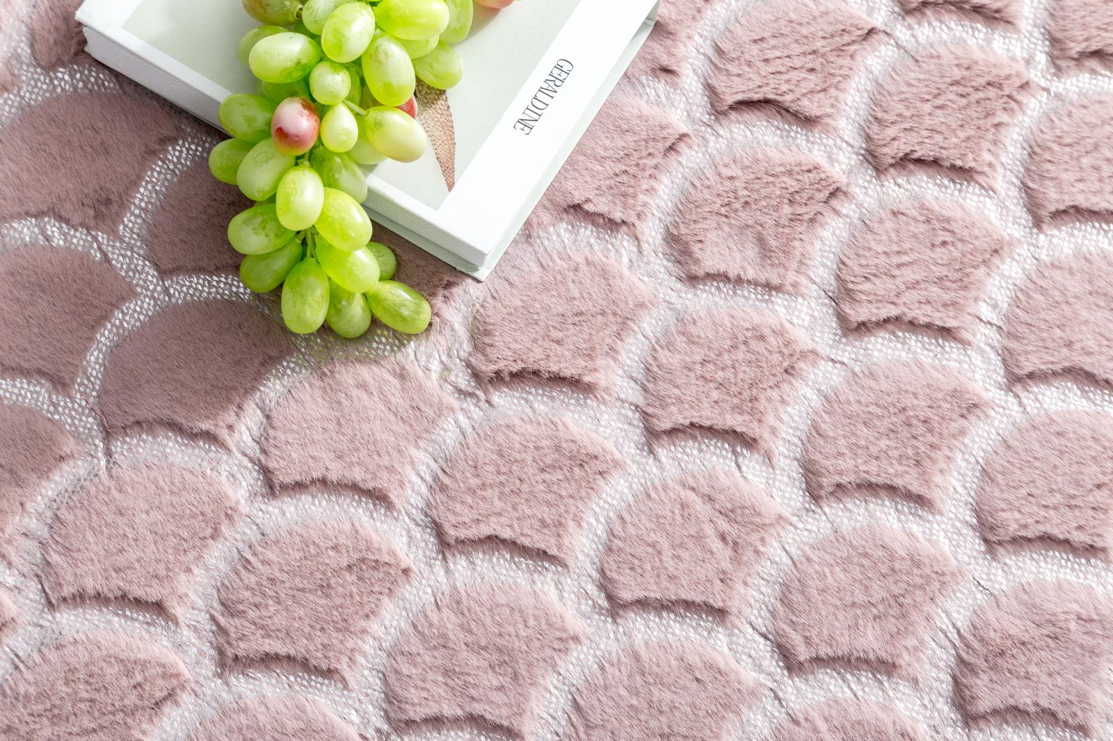Chryso CH10 Pink Shag Rug — view 6