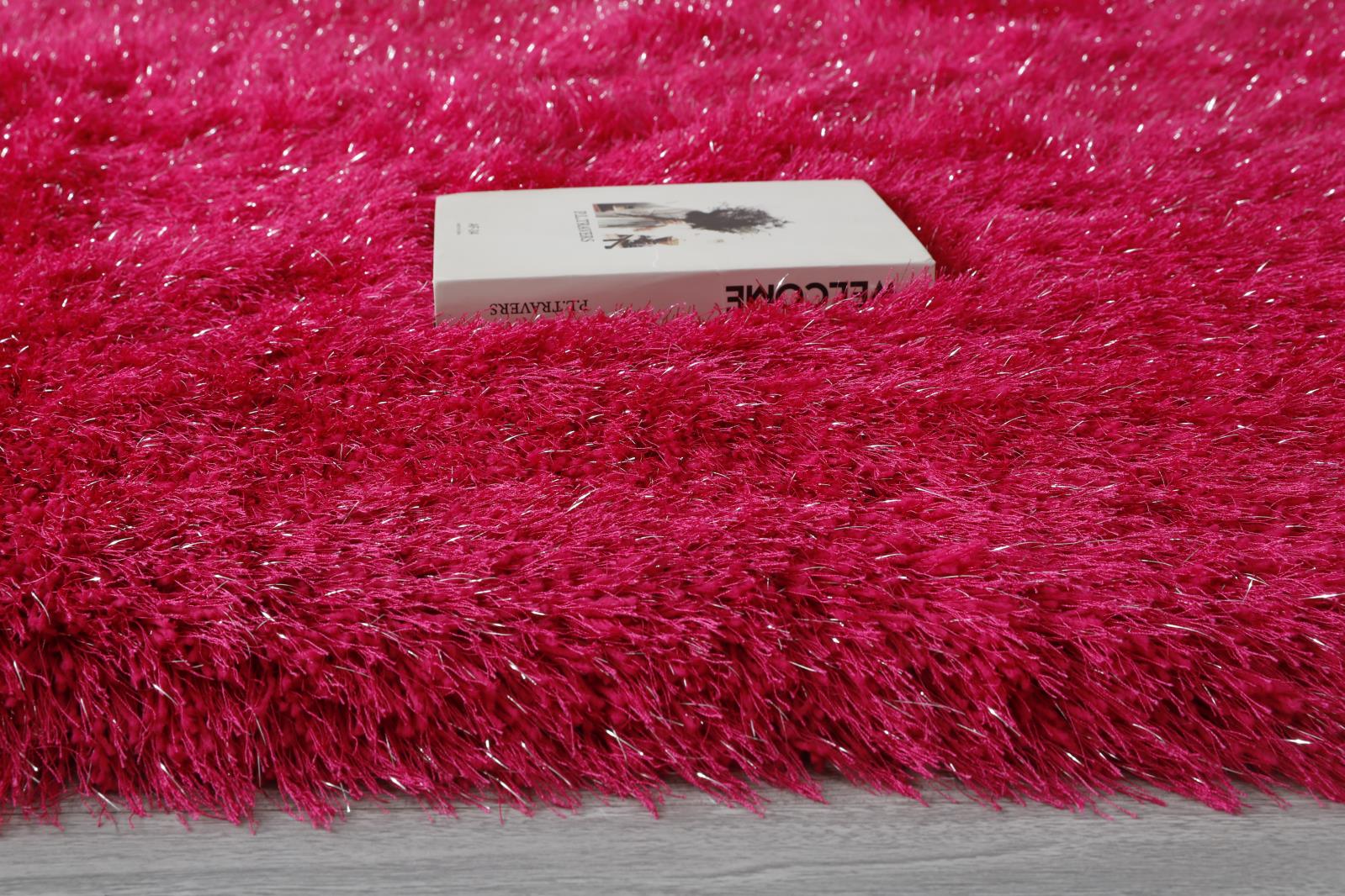 Manhattan MH05 Fuchsia Shag Rug — view 5