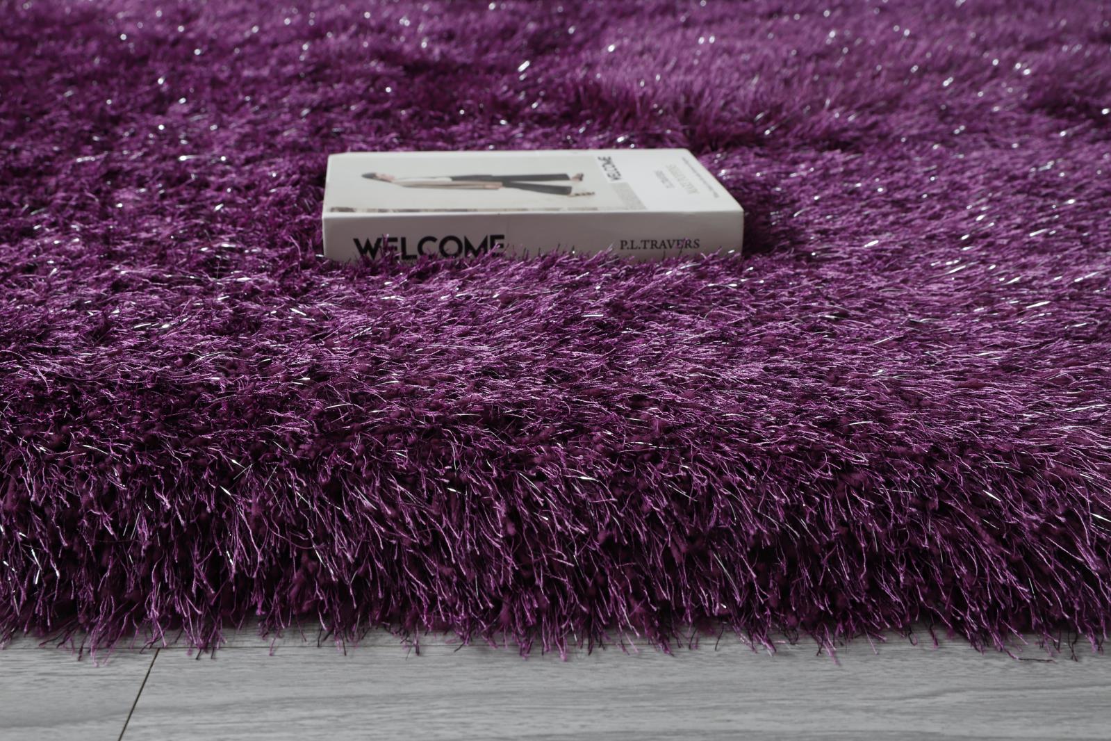 Manhattan MH07 Purple Shag Rug — view 3