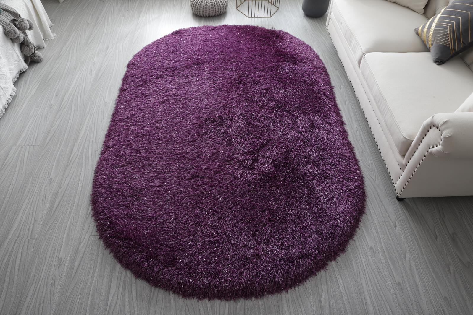 Manhattan MH07 Purple Shag Rug — view 4