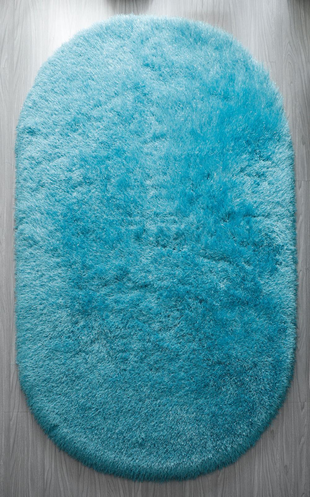 Manhattan MH06 Turquoise Shag Rug — view 10