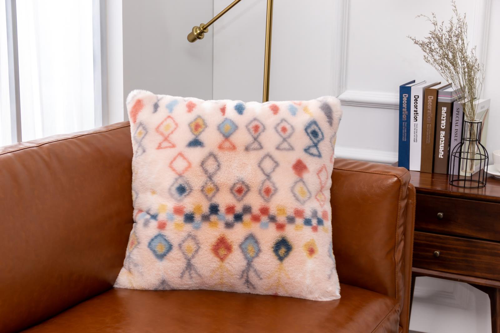 Luxury LXP09 Blue Accent Pillow — view 2