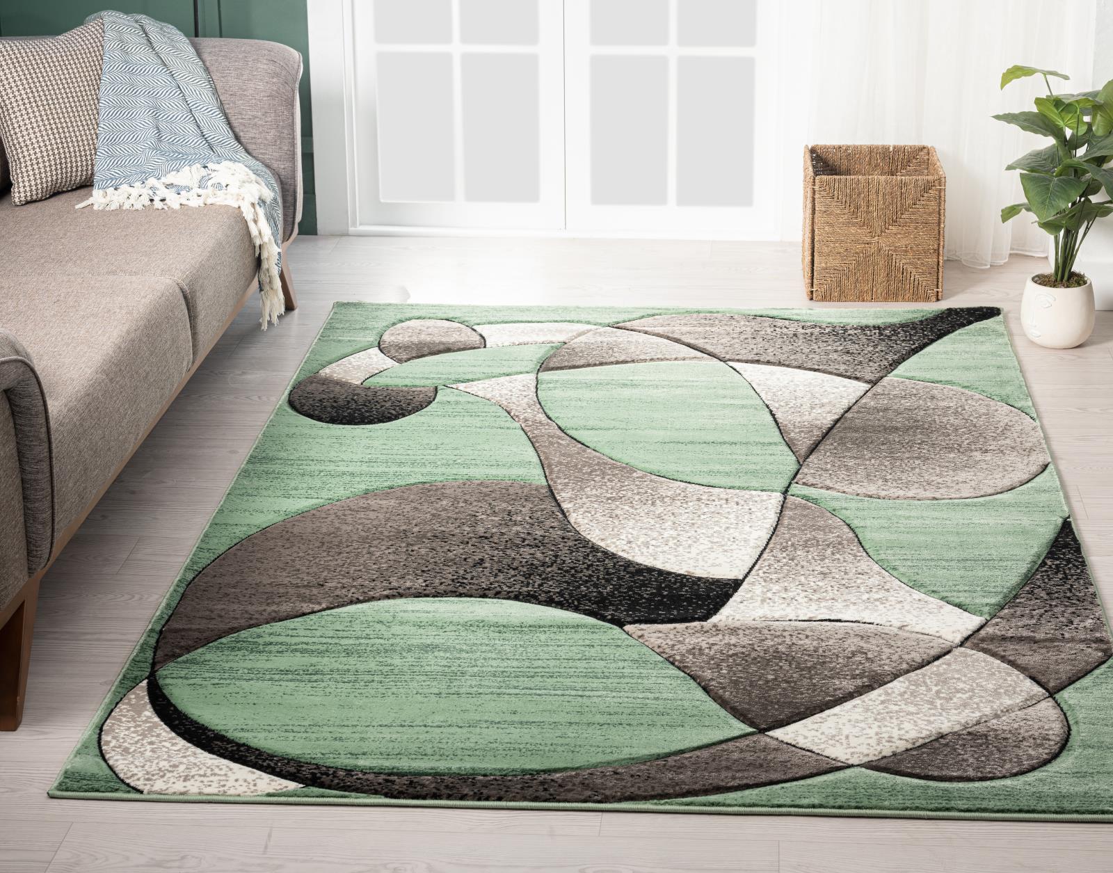 Rhodes RD09 Green Area Rug — view 2