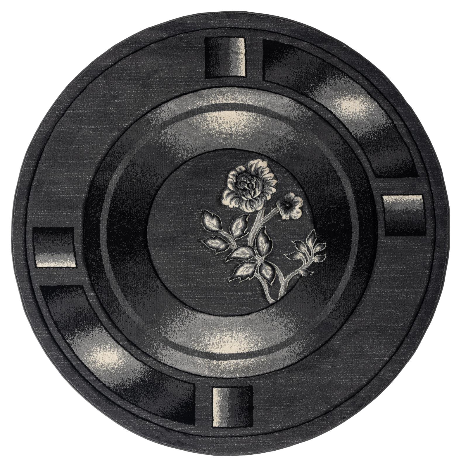 Rhodes RD18 Black Area Rug