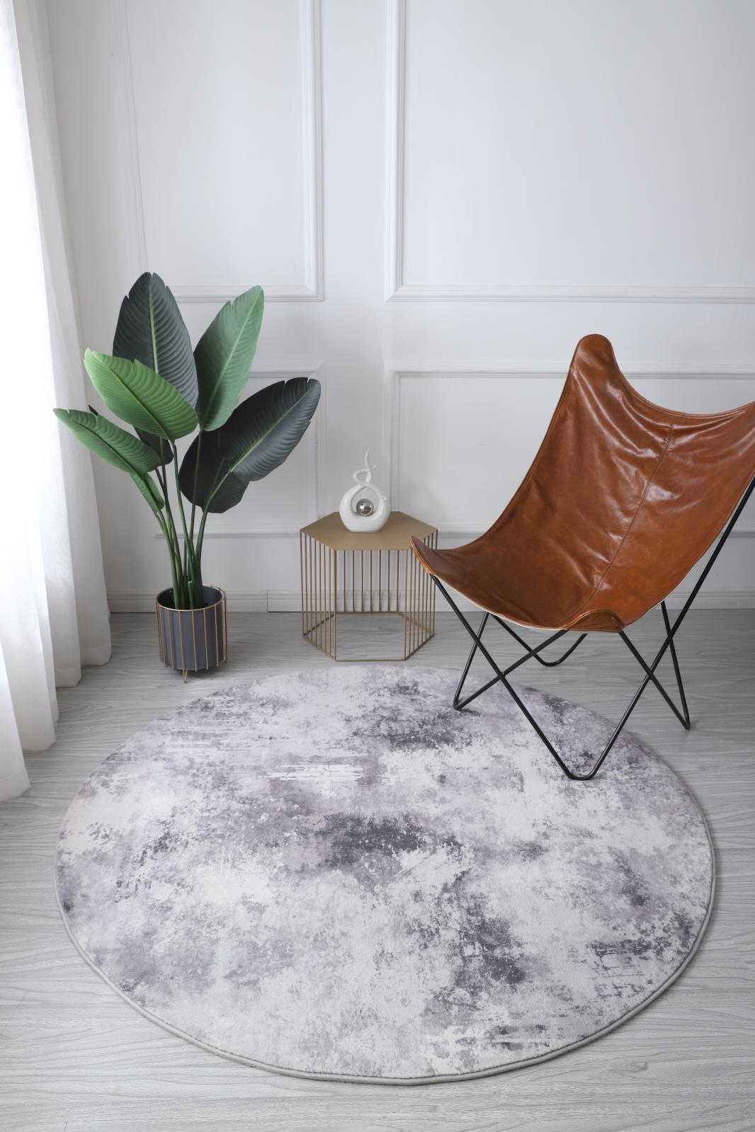 Retro RT03 Light Gray Shag Rug — view 5