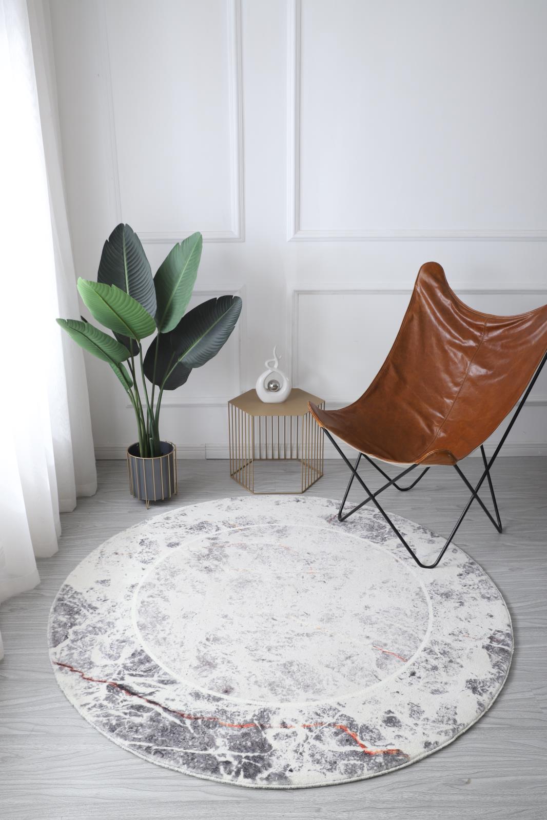 Retro RT04 Ivory Shag Rug — view 5