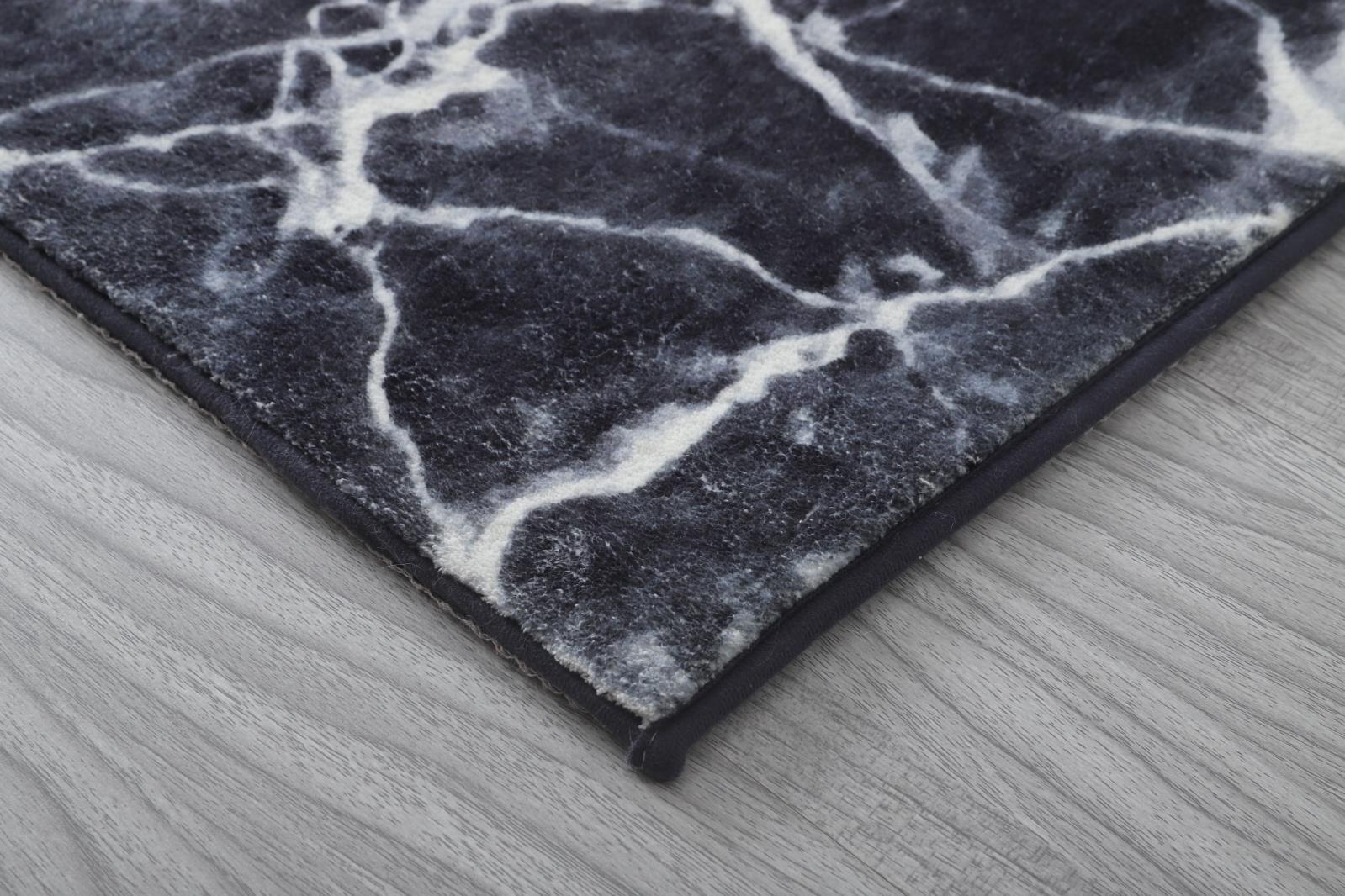 Retro RT05 Black Shag Rug — view 4