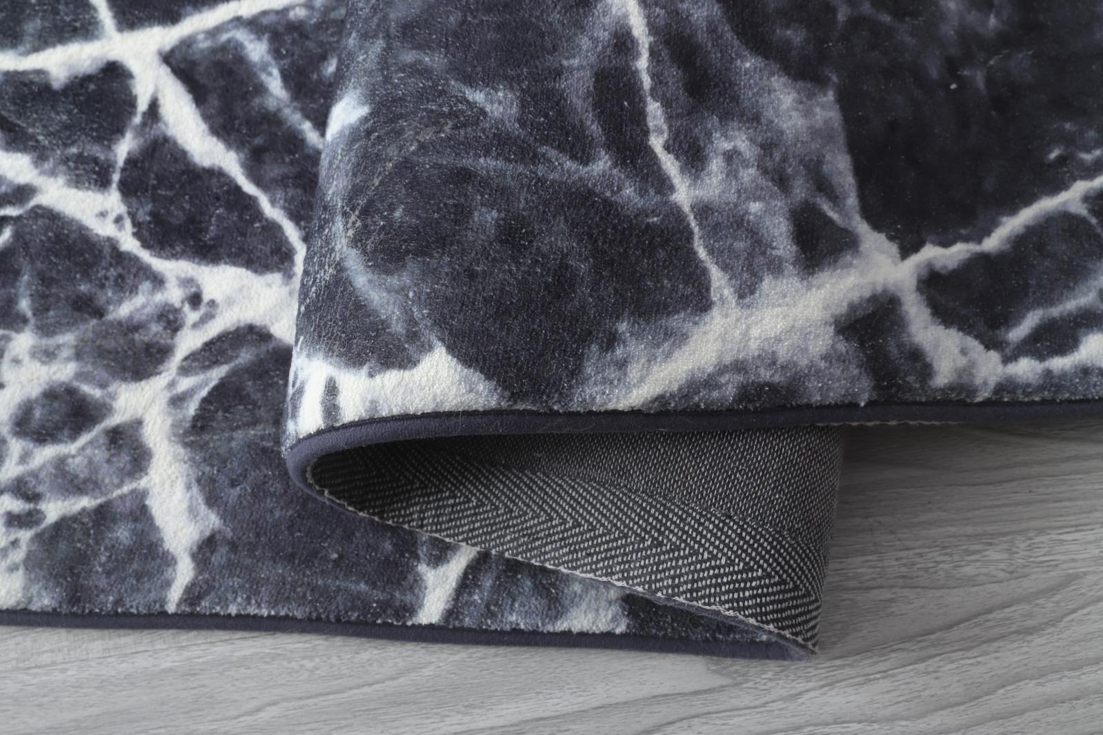 Retro RT05 Black Shag Rug — view 3