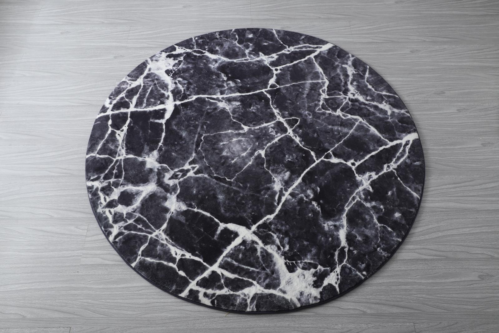 Retro RT05 Black Shag Rug — view 10