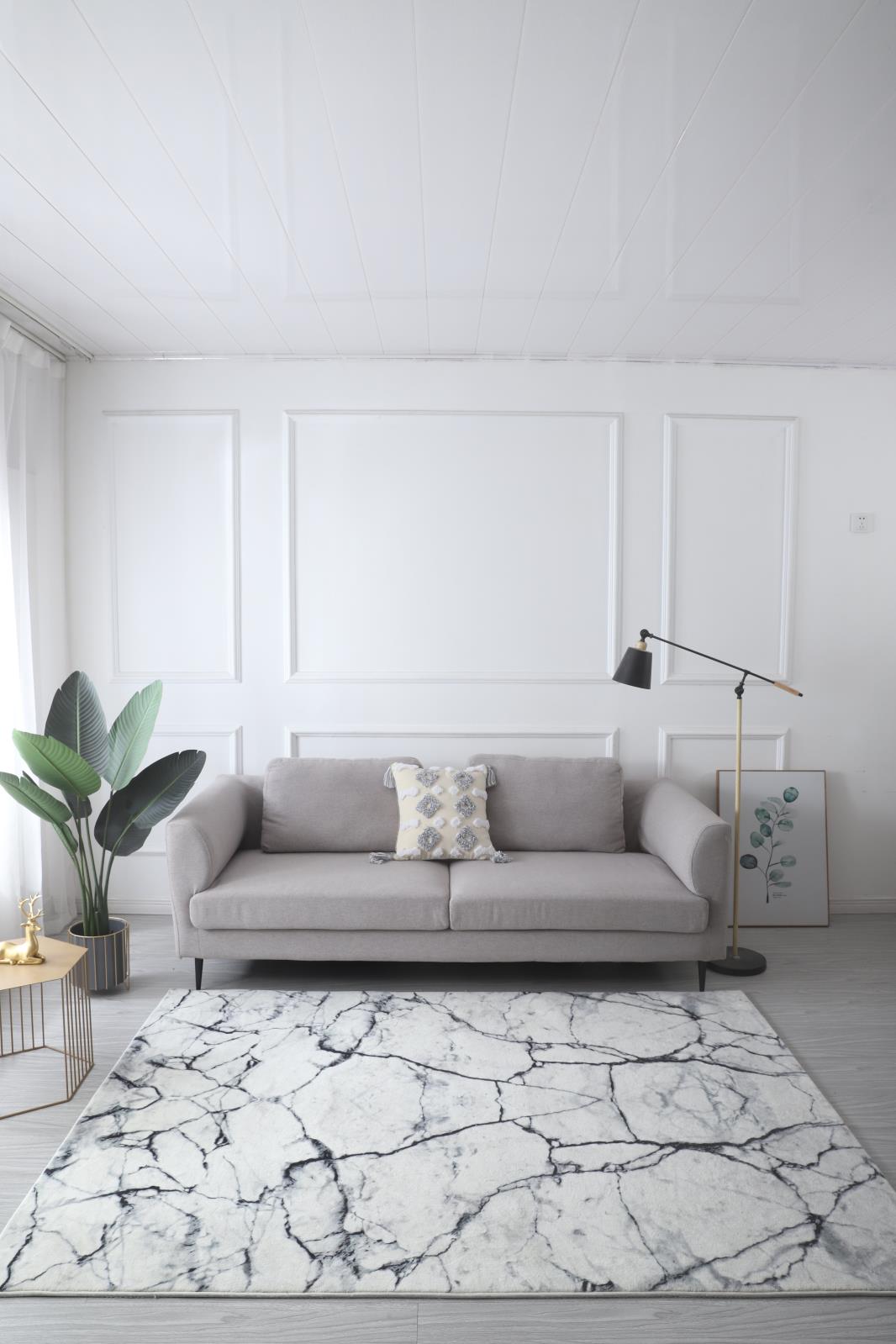 Retro RT06 Soft White Shag Rug — view 5