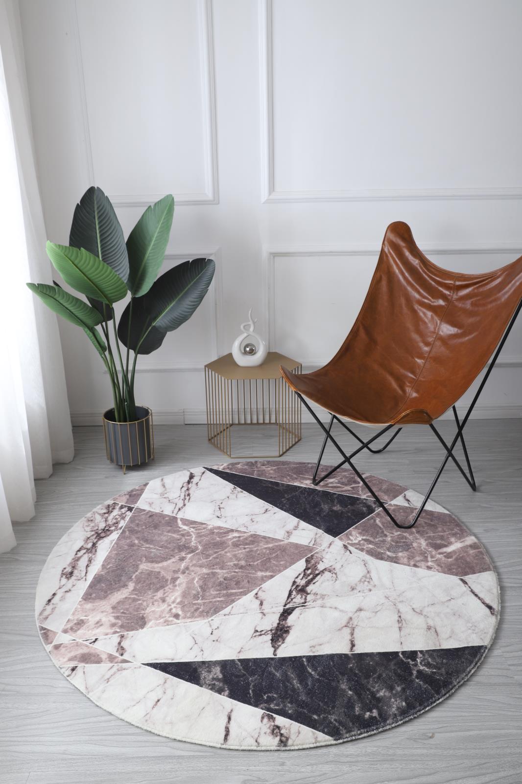 Retro RT07 Mauve Shag Rug — view 5