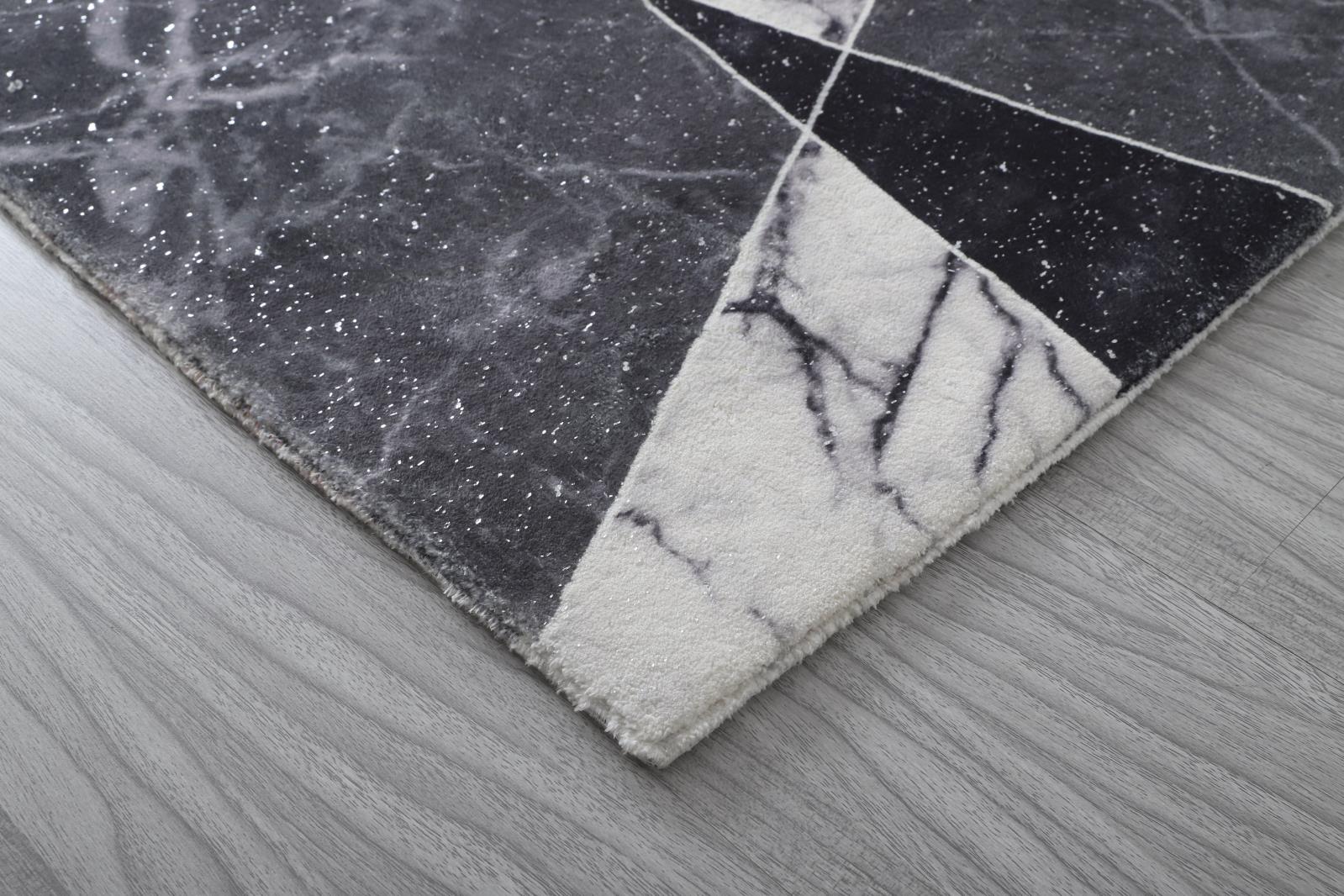 Retro RT08 Gray Shag Rug — view 9