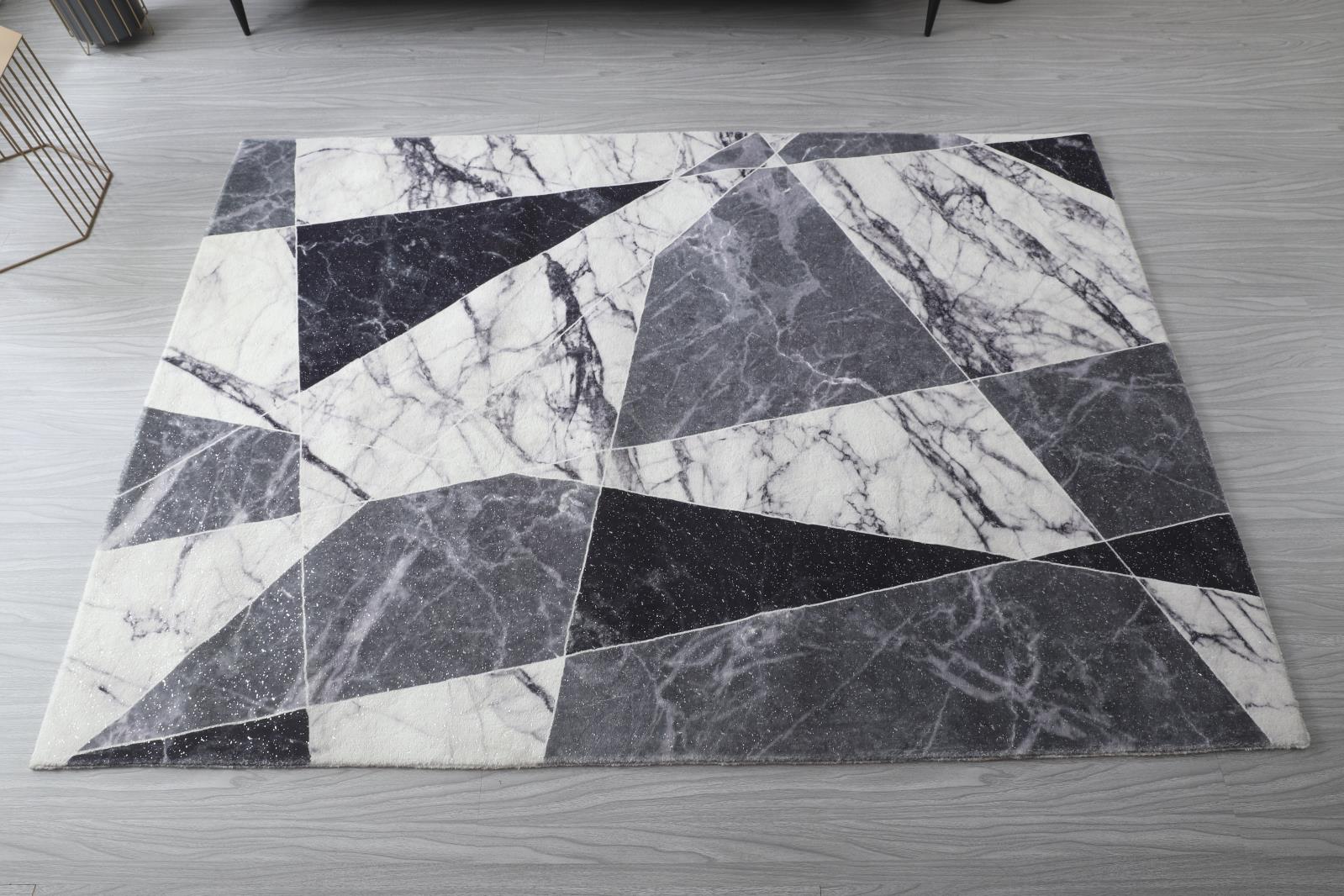 Retro RT08 Gray Shag Rug — view 11