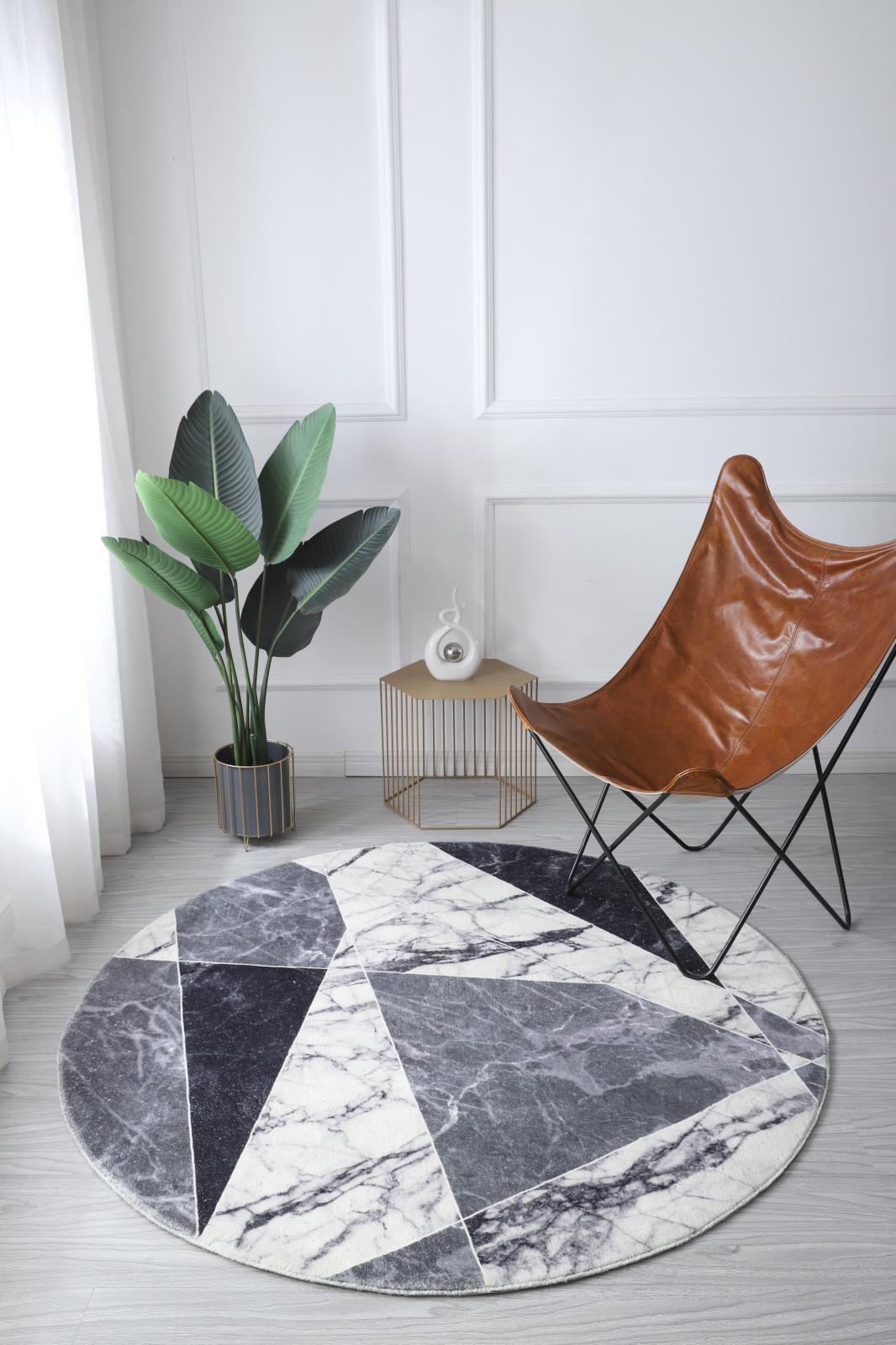 Retro RT08 Gray Shag Rug — view 5