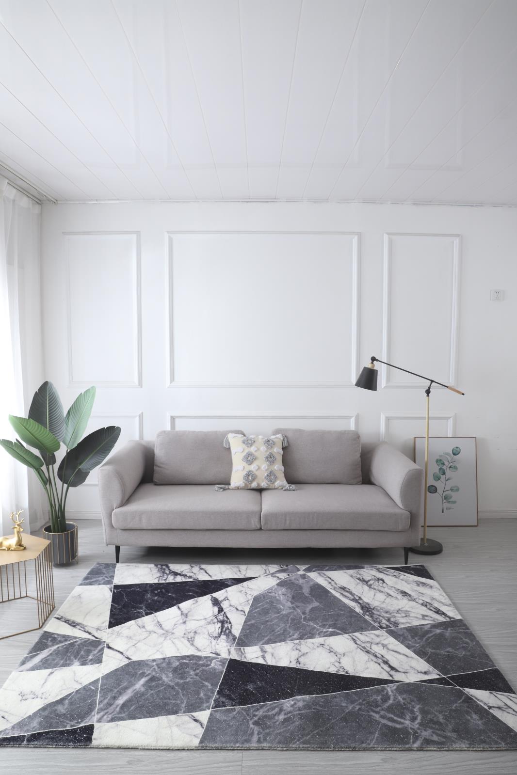 Retro RT08 Gray Shag Rug — view 10