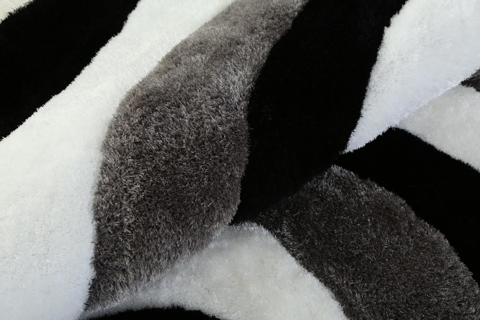 Mateos MS02 White Shag Rug — view 10