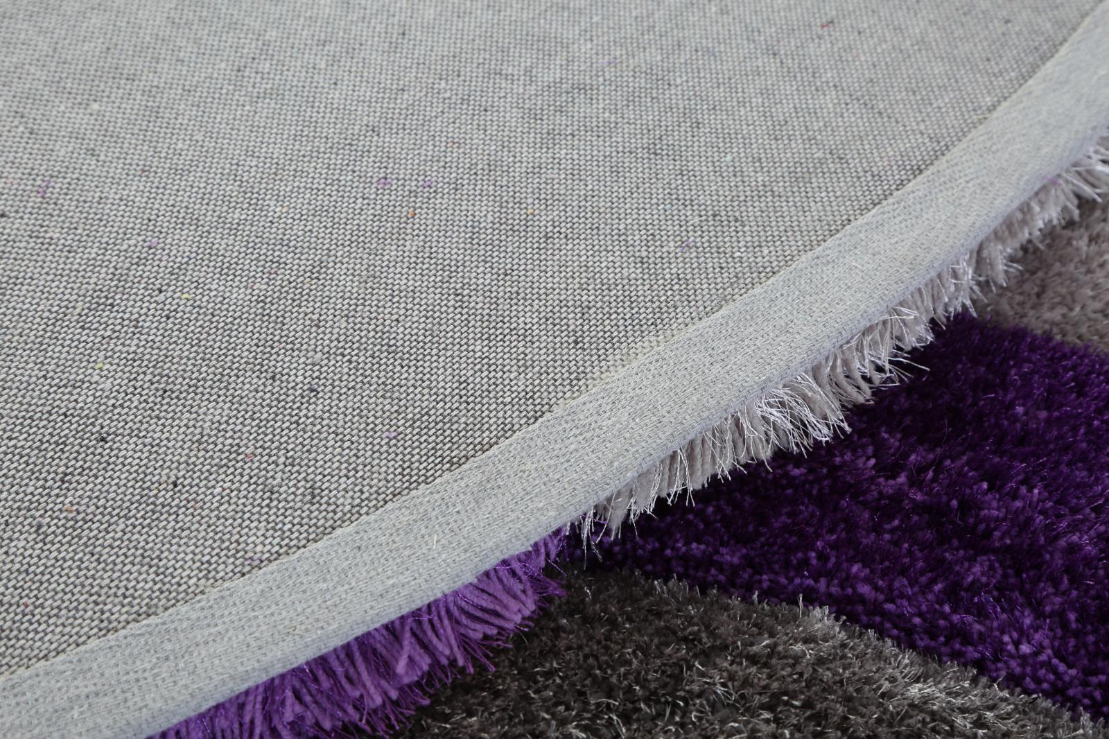 Mateos MS04 Purple Shag Rug — view 9