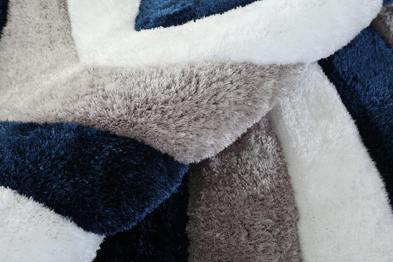 Mateos MS07 Blue Shag Rug — view 10