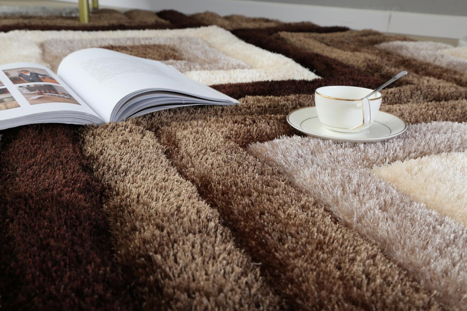 Mateos MS16 Brown Shag Rug — view 9