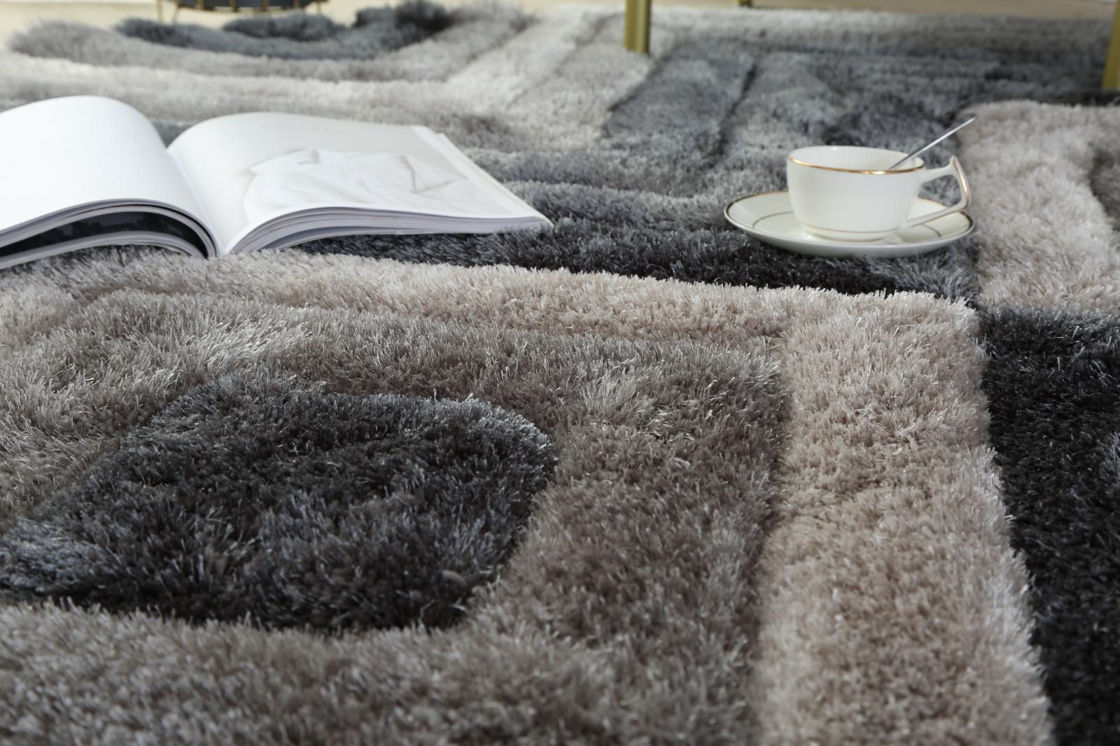 Mateos MS20 Gray Shag Rug — view 10