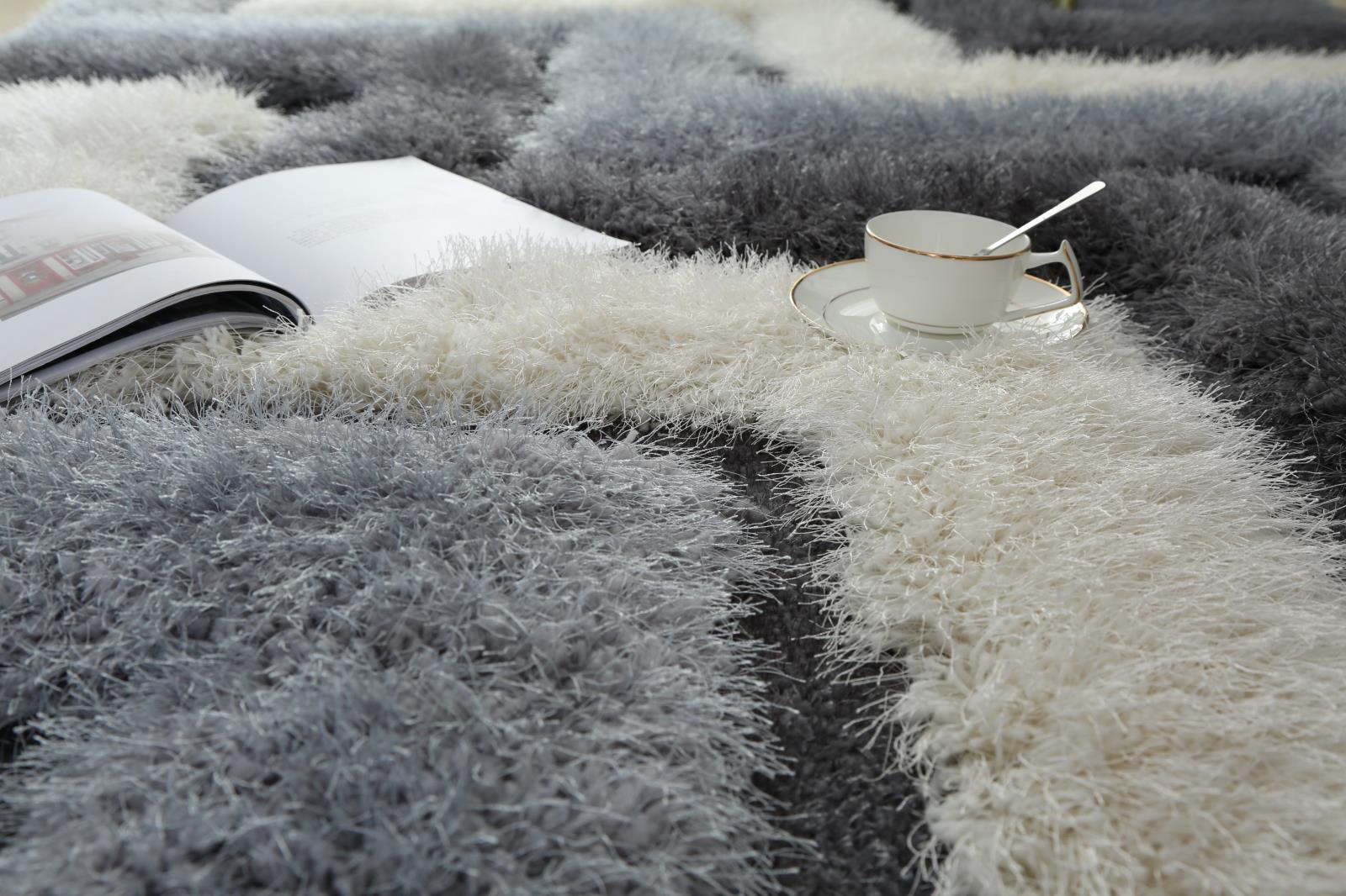 Mda 02 Charcoal Gray Shag Rug — view 4
