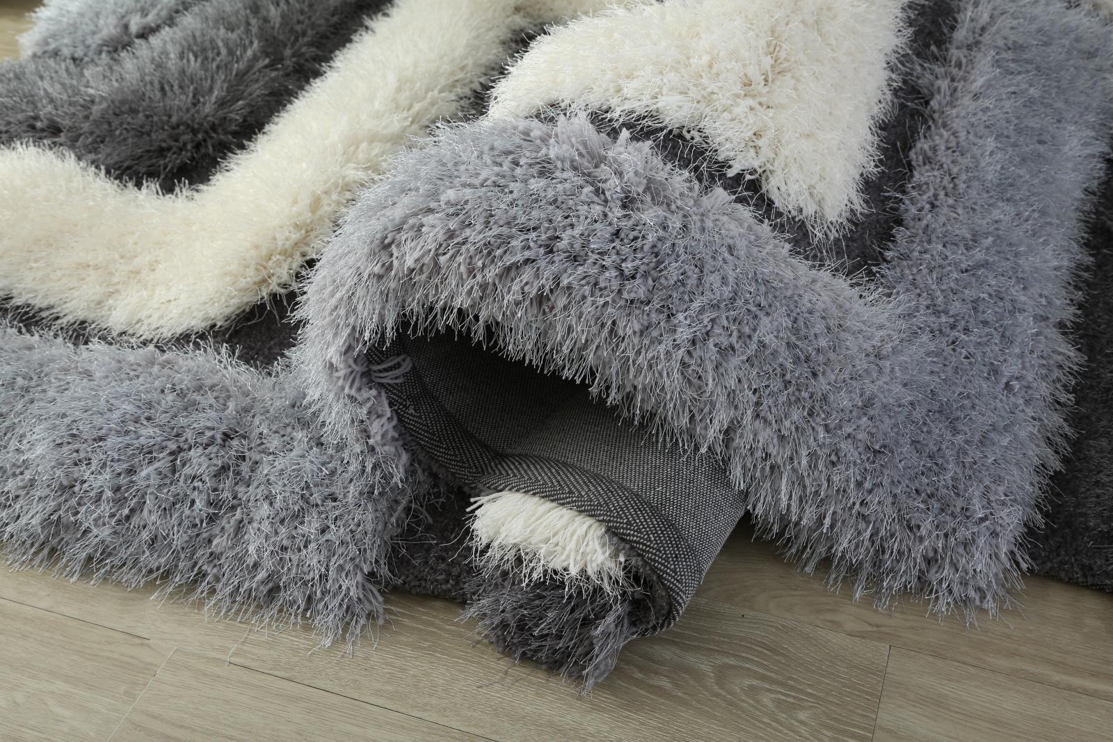 Mda 02 Charcoal Gray Shag Rug — view 3