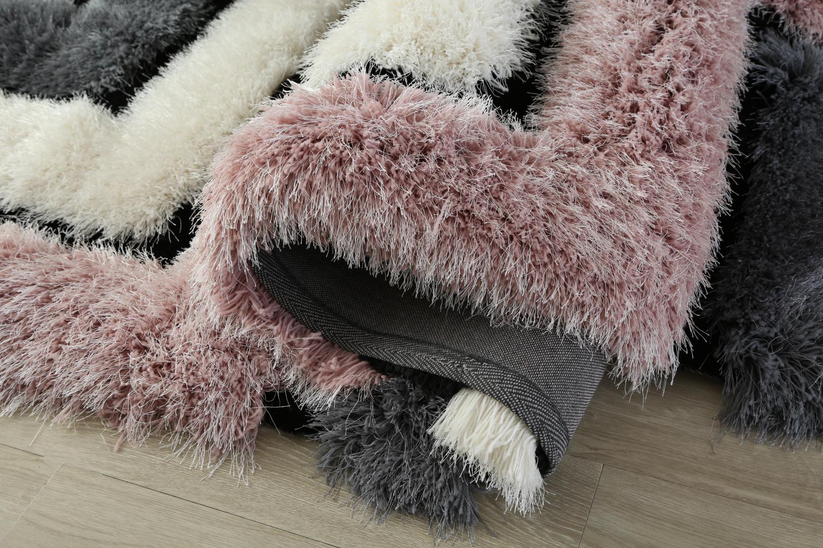 Mda 04 Charcoal Gray Shag Rug — view 3