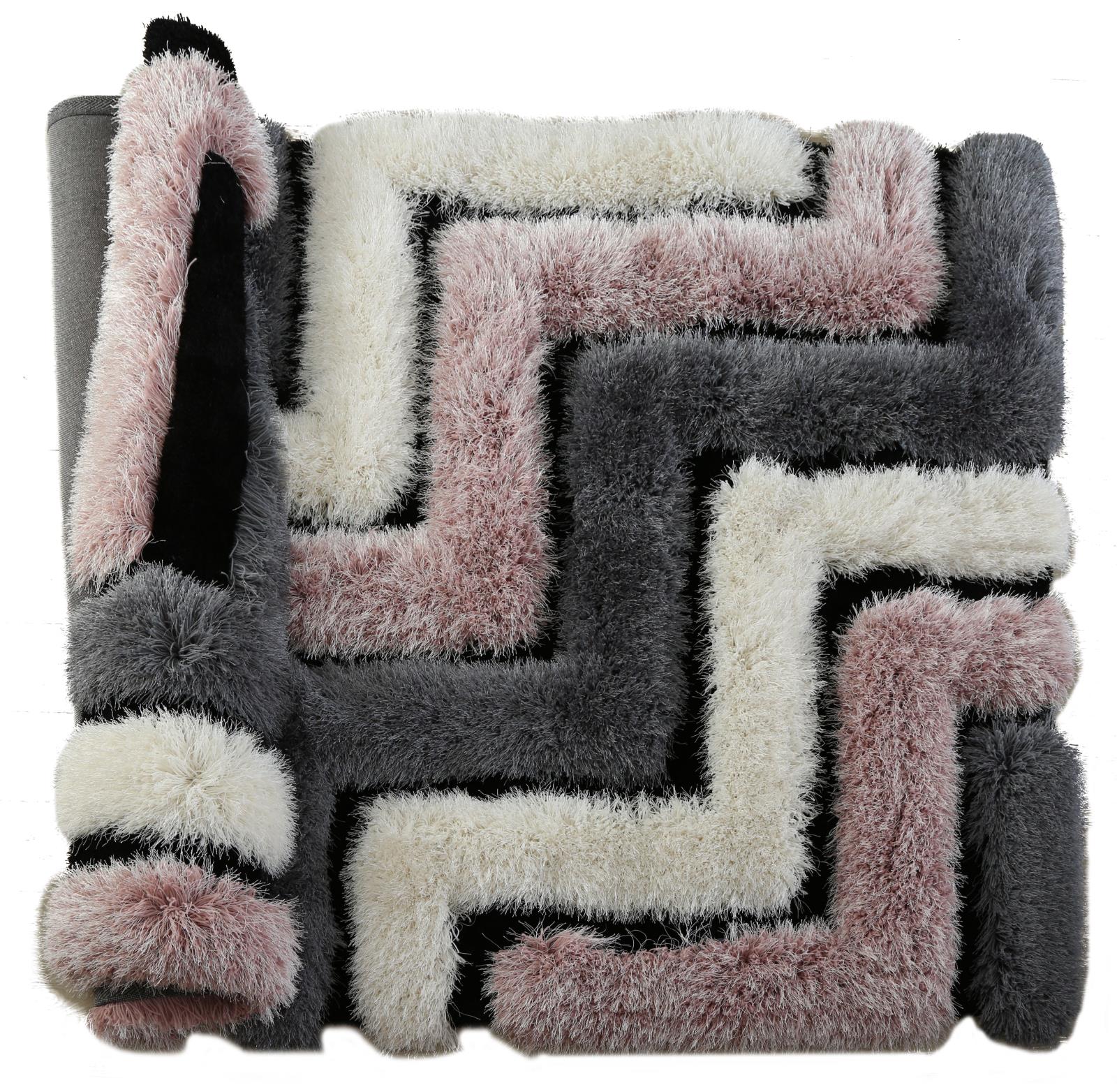 Mda 04 Charcoal Gray Shag Rug — view 2