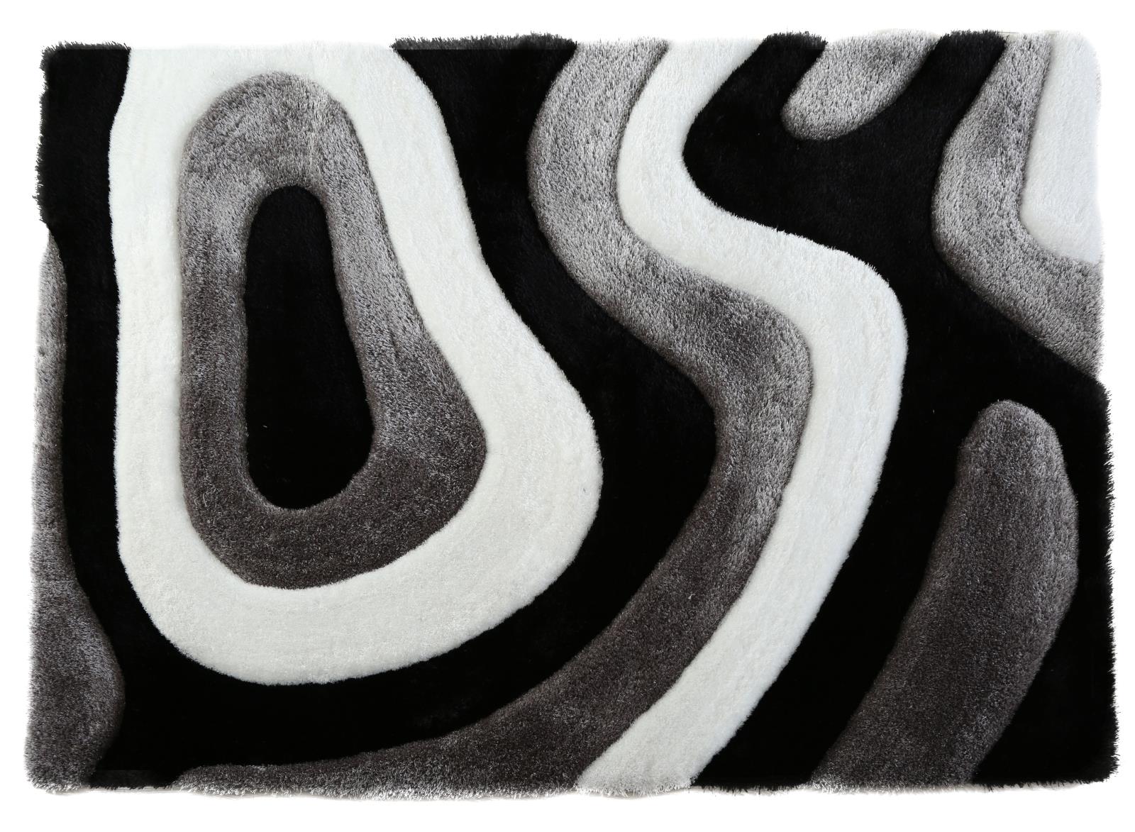 Mateos MS02 White Shag Rug — view 6