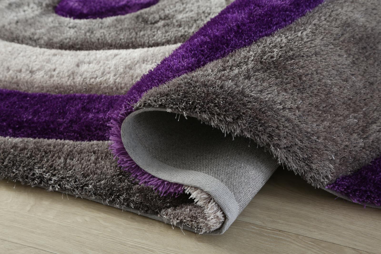 Mateos MS04 Purple Shag Rug — view 3