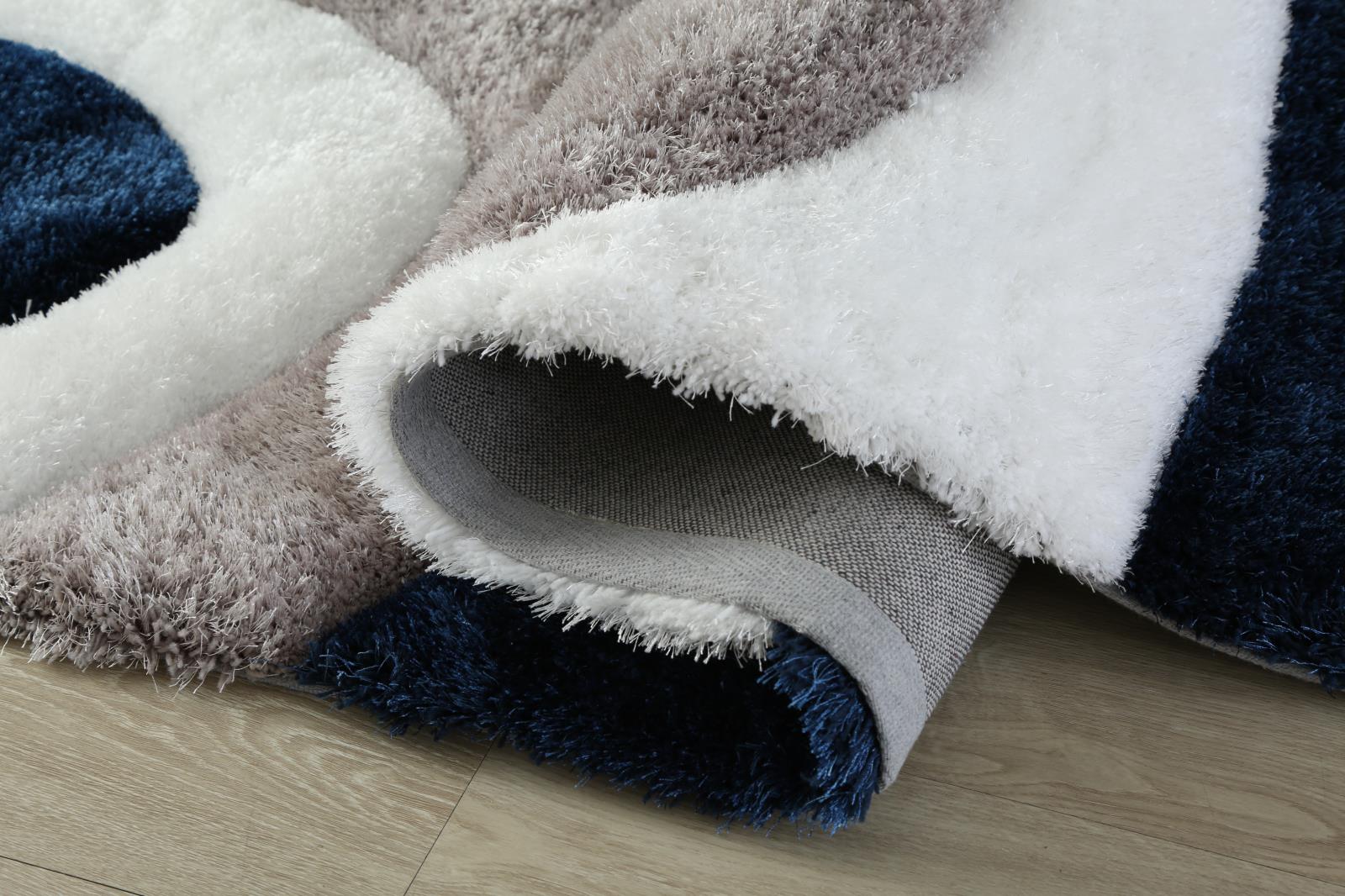 Mateos MS07 Blue Shag Rug — view 3