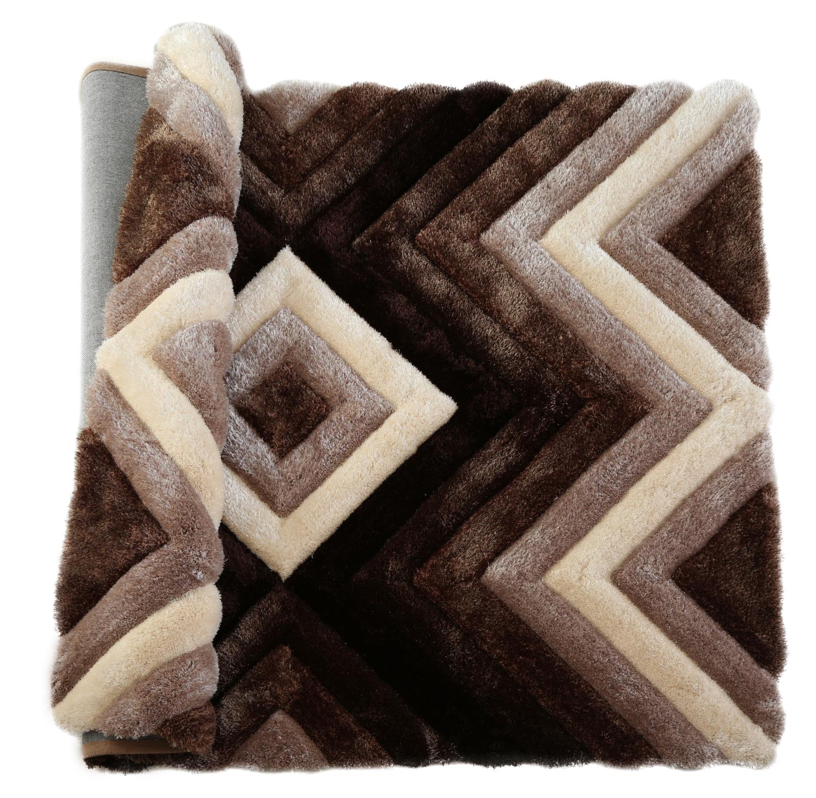 Mateos MS16 Brown Shag Rug — view 5