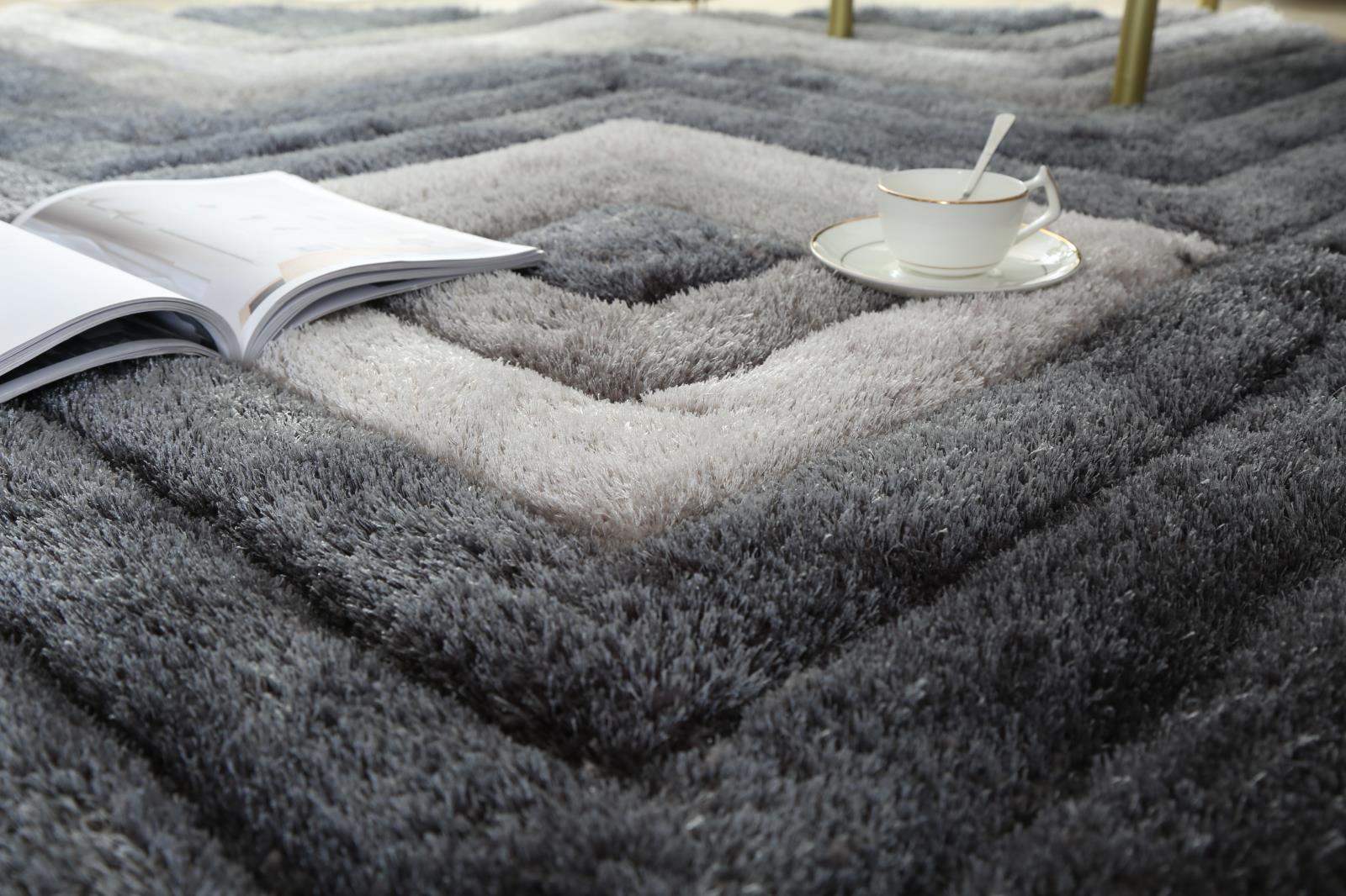 Mateos MS20 Gray Shag Rug — view 4