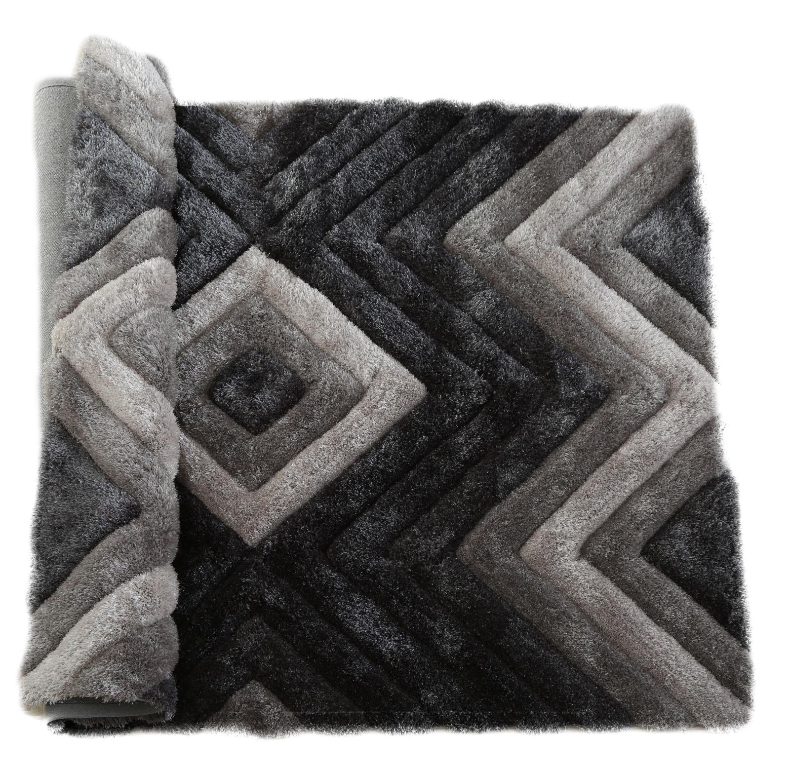 Mateos MS20 Gray Shag Rug — view 5