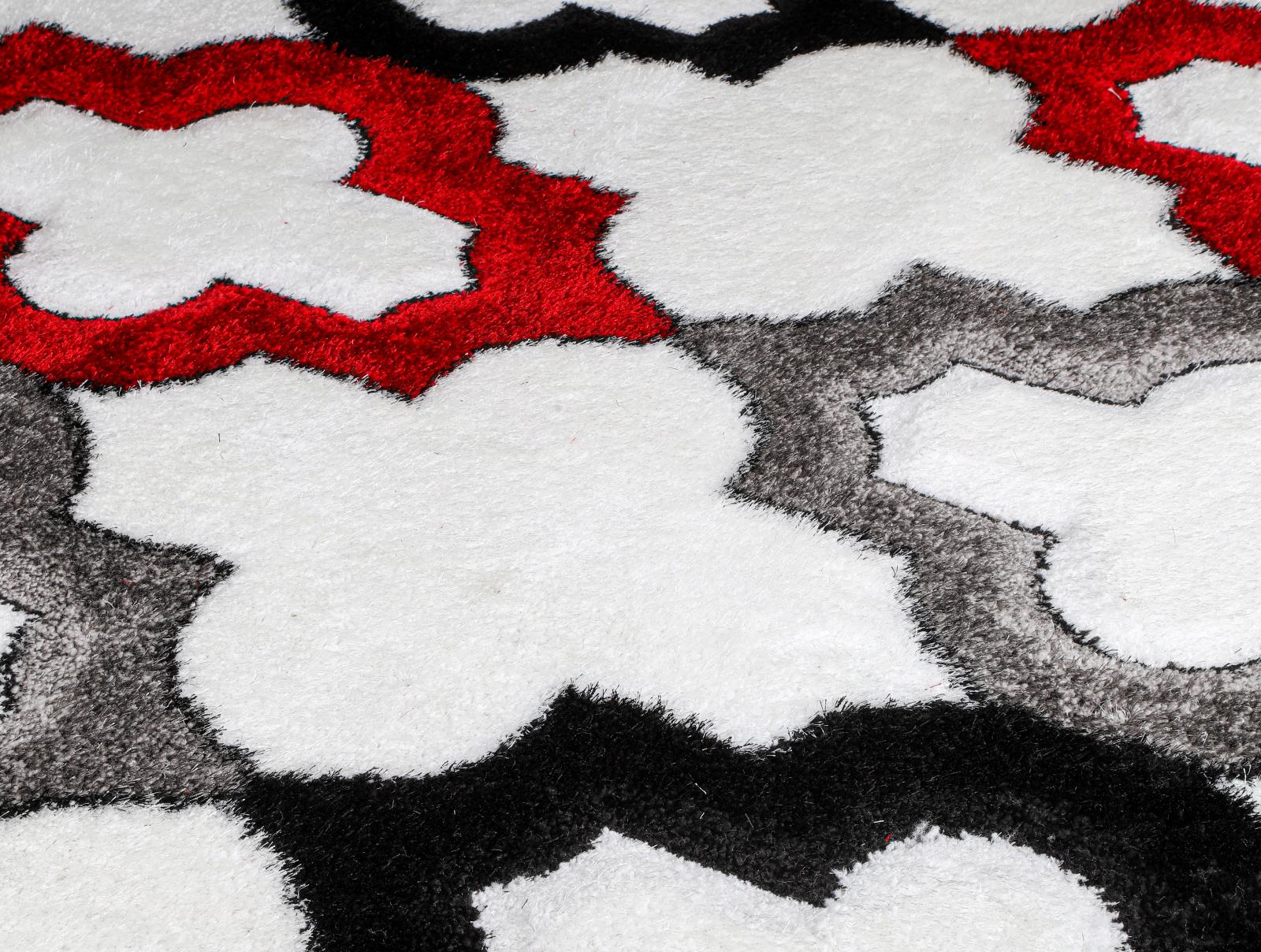 Santorini SA12 White Shag Rug — view 6