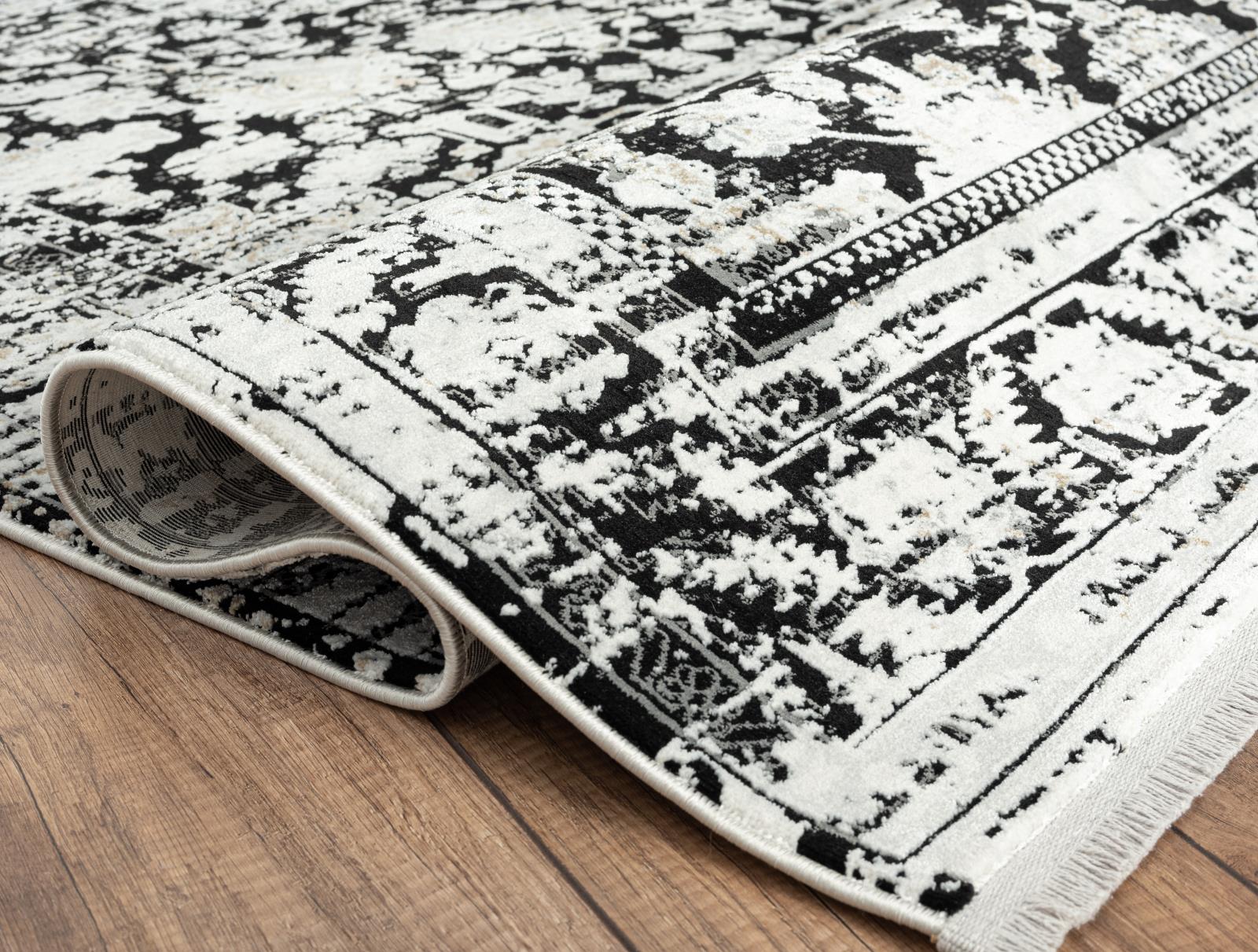 Xanthos XA09 Black Area Rug — view 3