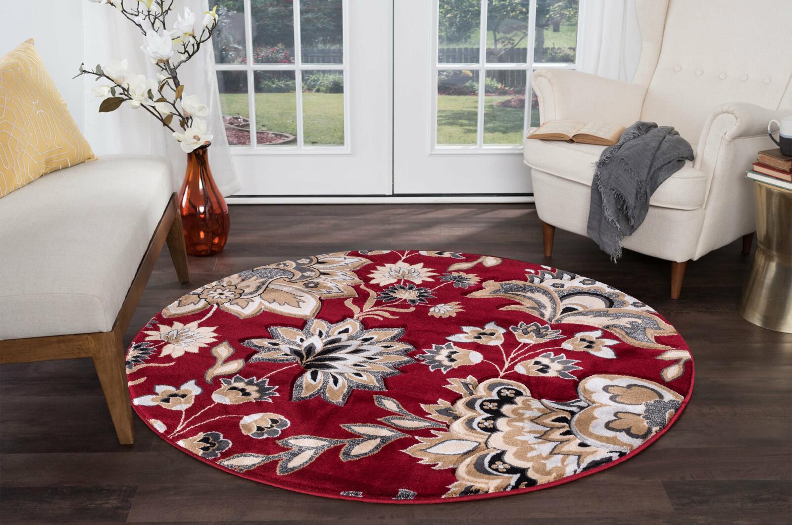 Glamour GM55 Red Area Rug — view 4