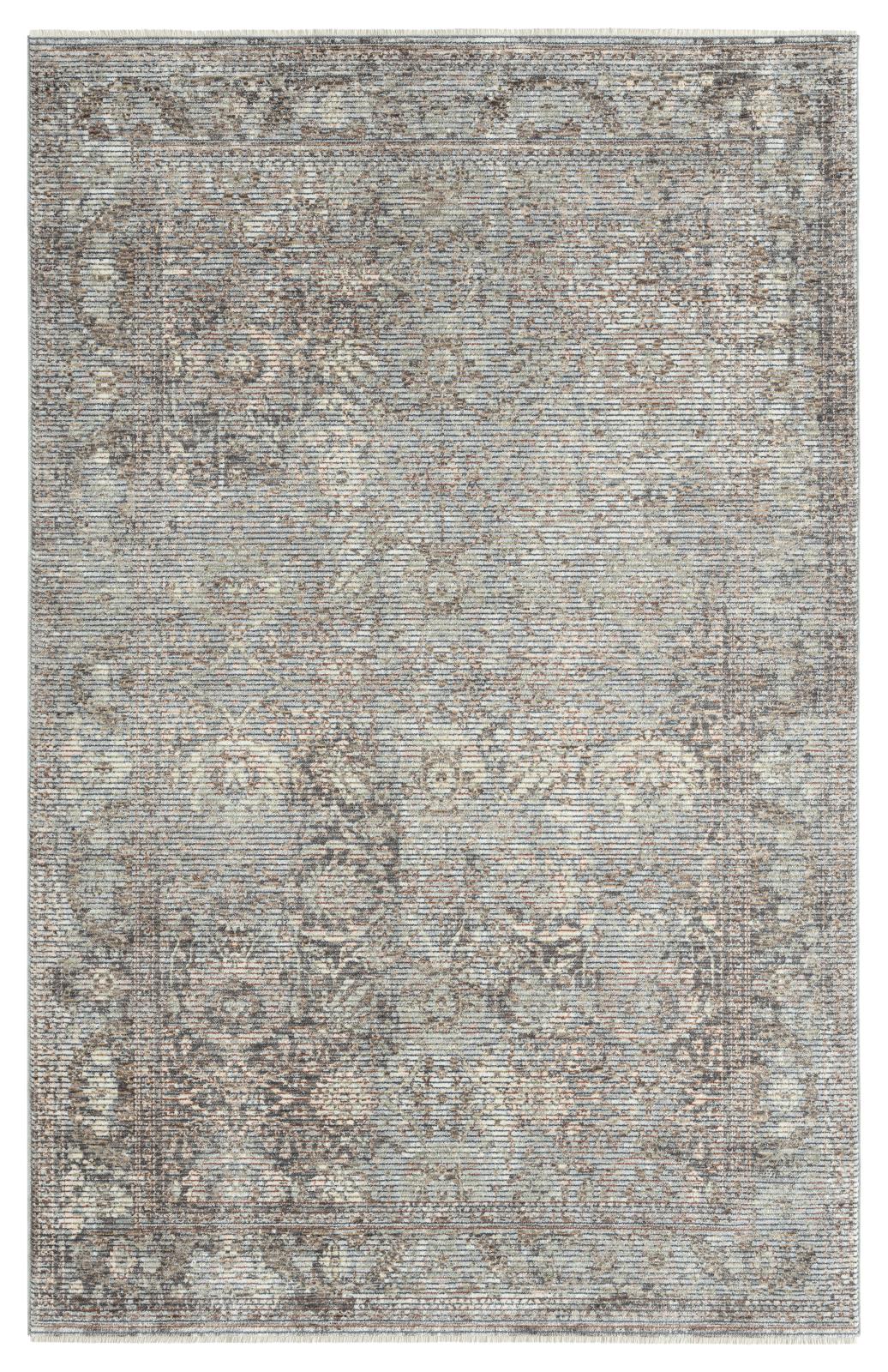 Riviera RV01 Blue Gray Area Rug