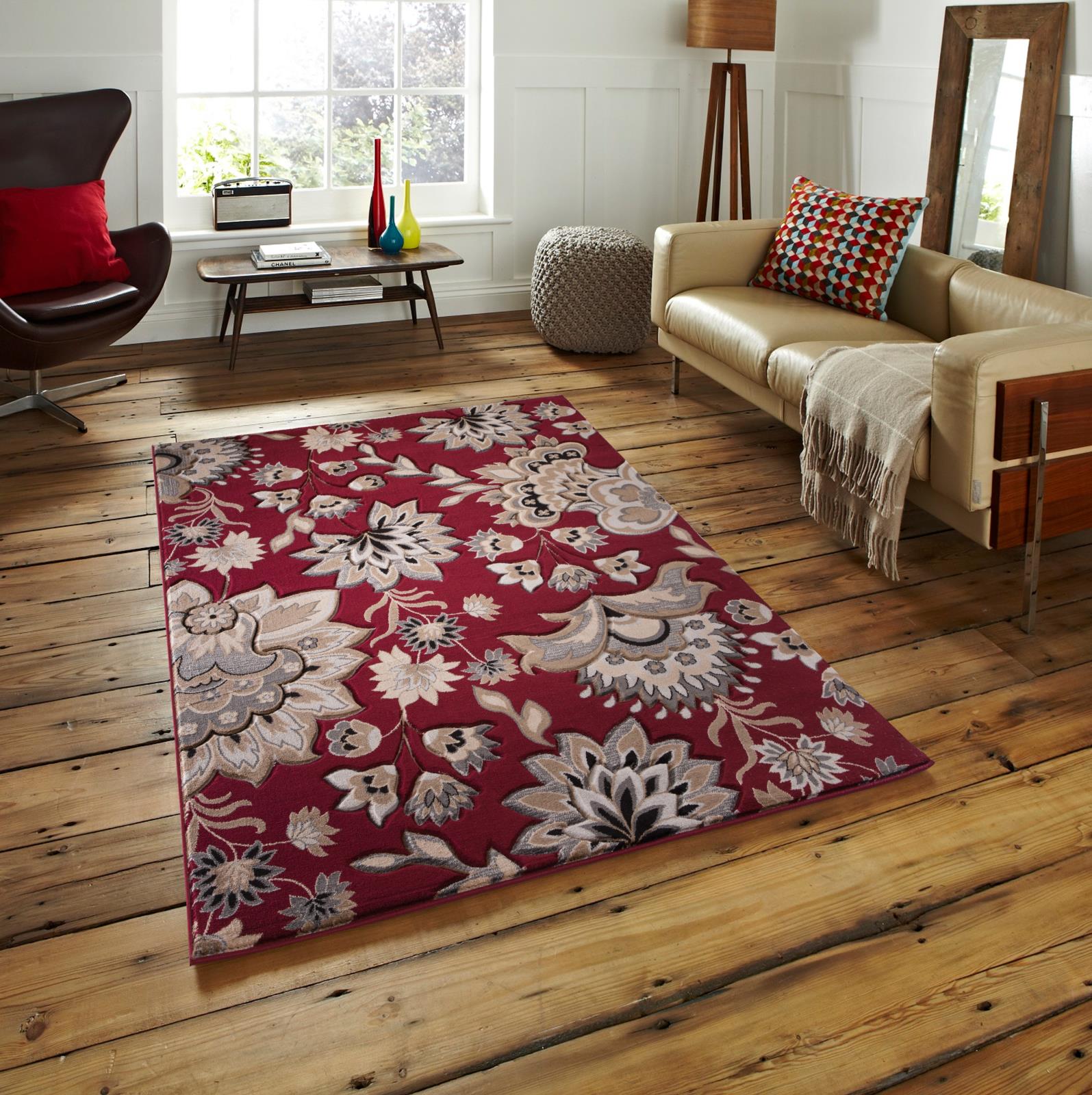 Glamour GM55 Red Area Rug — view 3