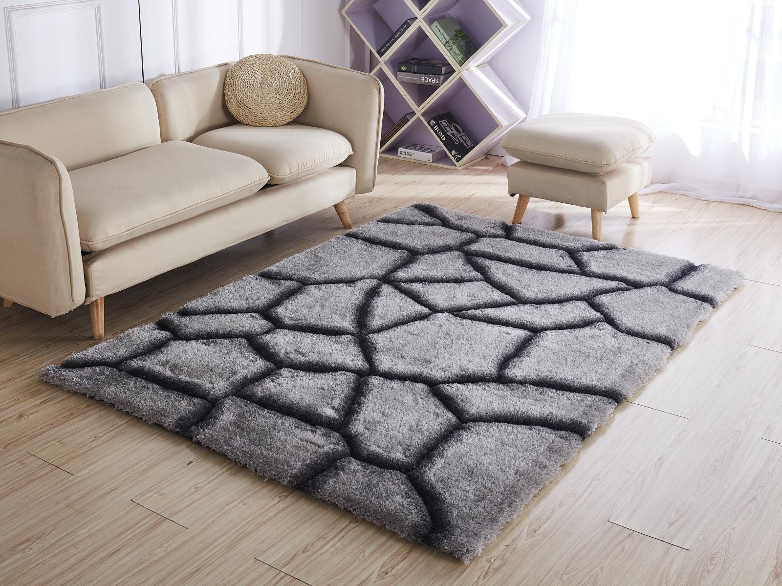 Mateos MS23 Gray Shag Rug — view 5