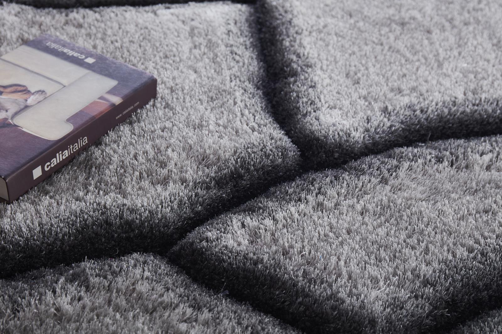 Mateos MS23 Gray Shag Rug — view 2