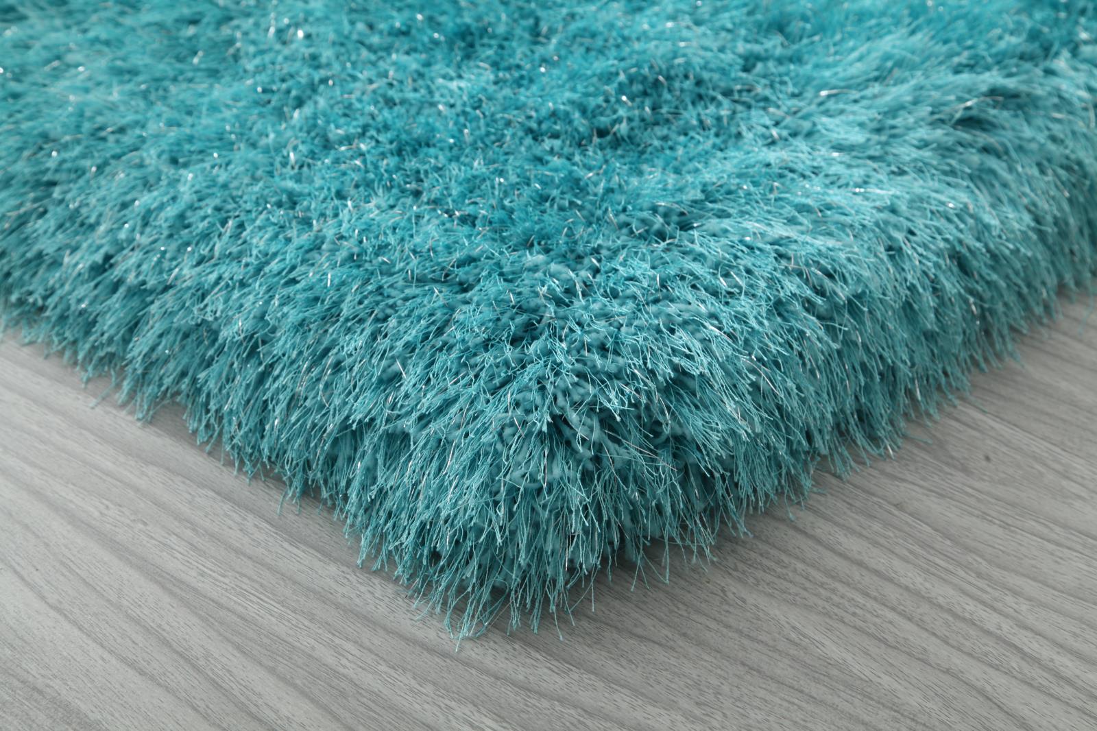 Manhattan MH06 Turquoise Shag Rug — view 4
