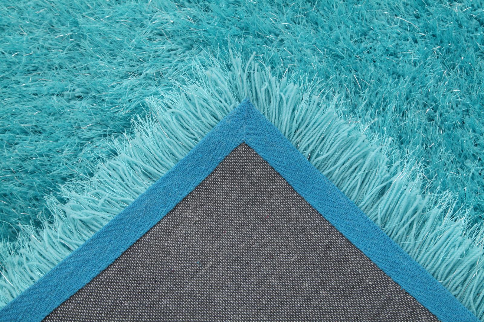 Manhattan MH06 Turquoise Shag Rug — view 3